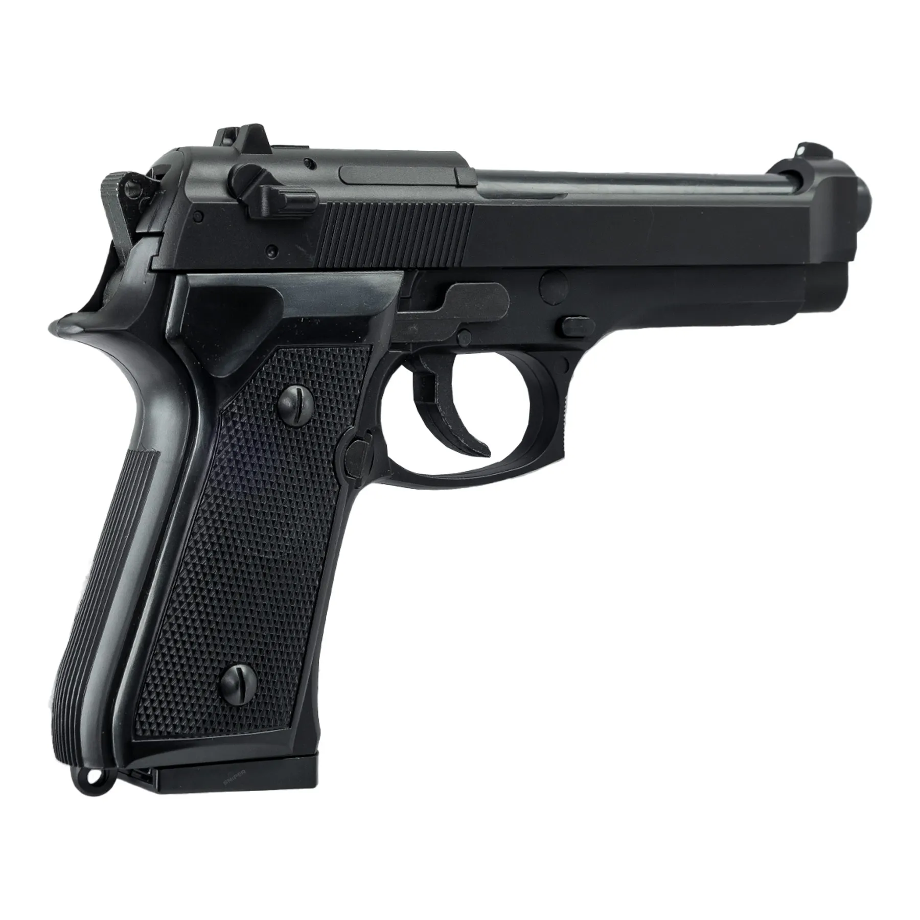 HFC F9 Federdruck, < 0,5 Joule Softair Pistole, black HFC F9 Federdruck, < 0,5 Joule Softair Pistole, black