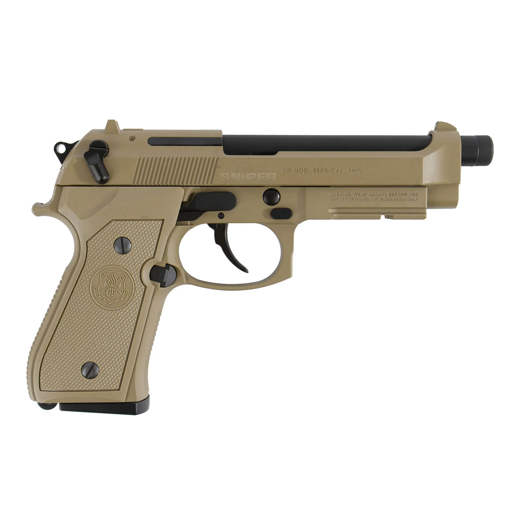 G&G GPM92 MS Full Metal Desert GBB Softair Pistole