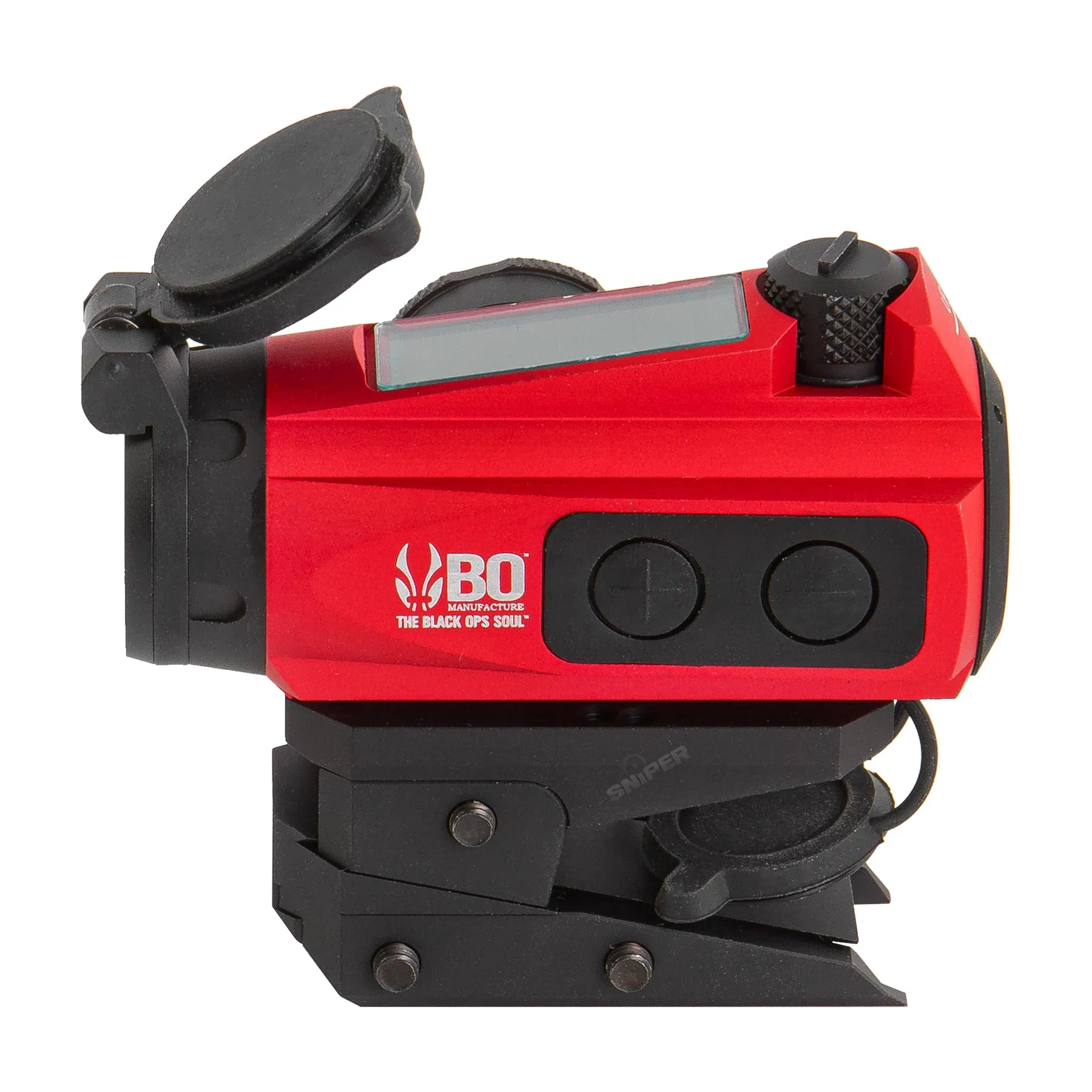 BO Solar Red Dot Visier w/ Adjustable Mount, Red BO Solar Red Dot Visier w/ Adjustable Mount, Red
