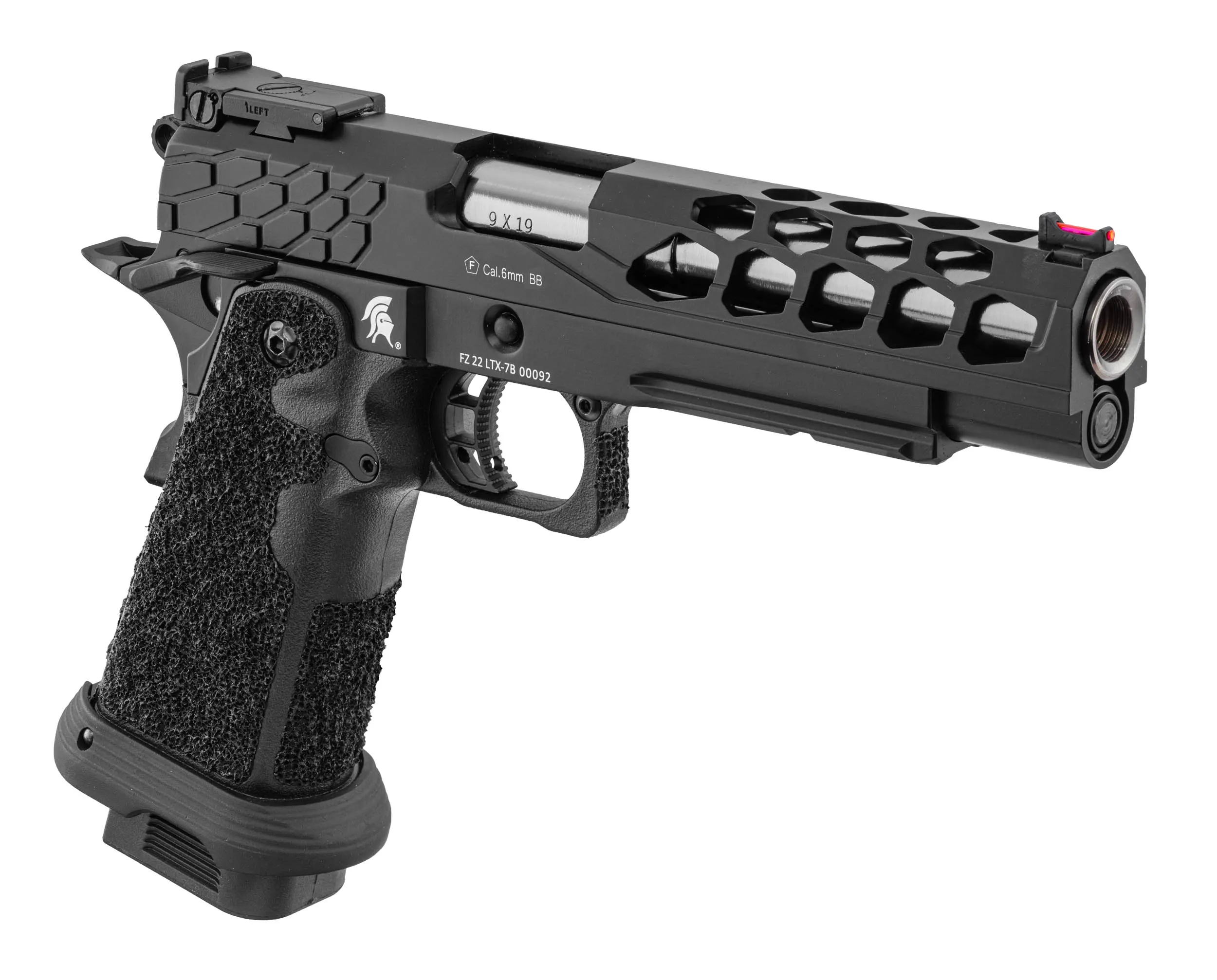 Lancer Tactical LTX-7B Stryk Hi-Capa GBB Softairpistole, Black
