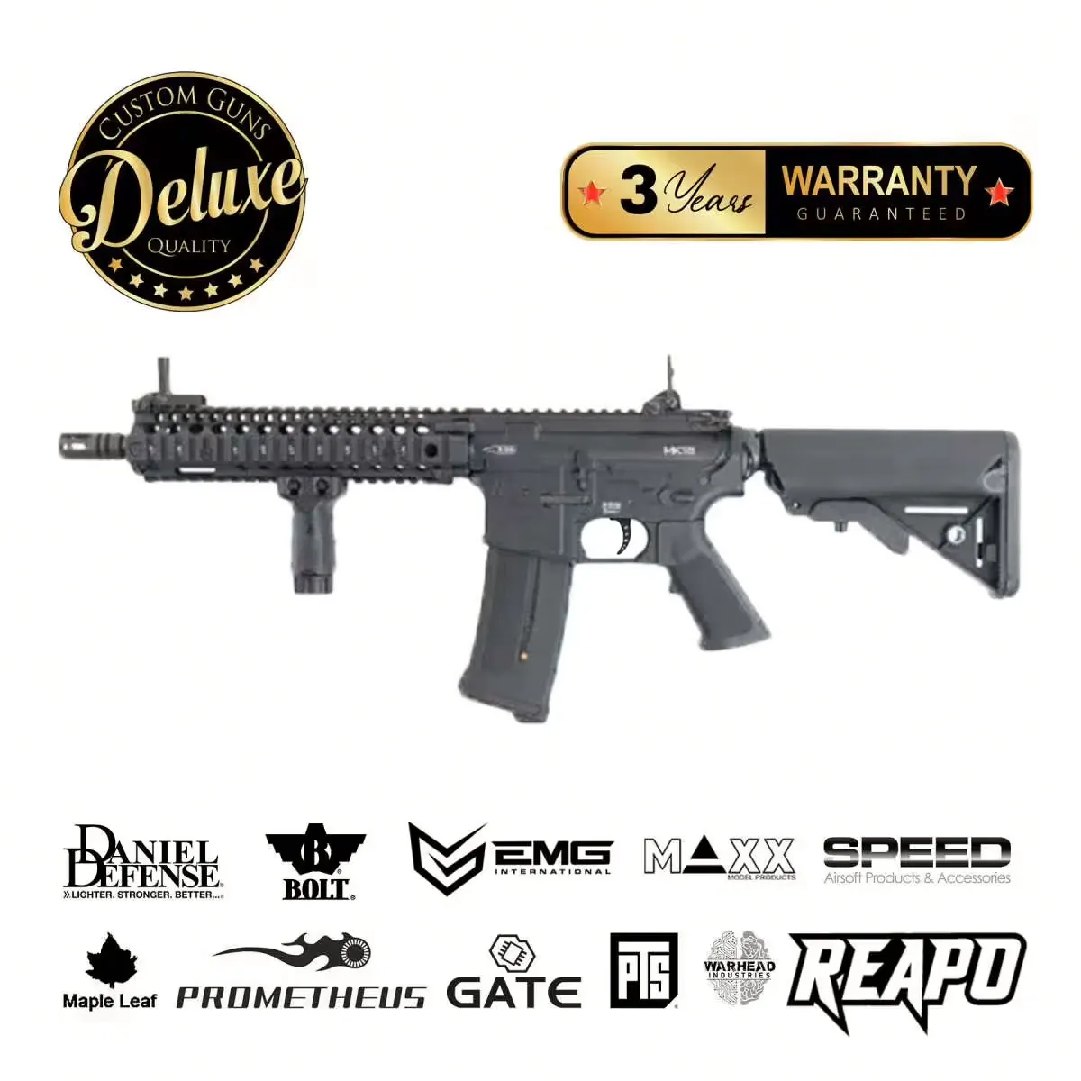 SAC Custom Daniel Defense MK18, (S)AEG new Gen, Black