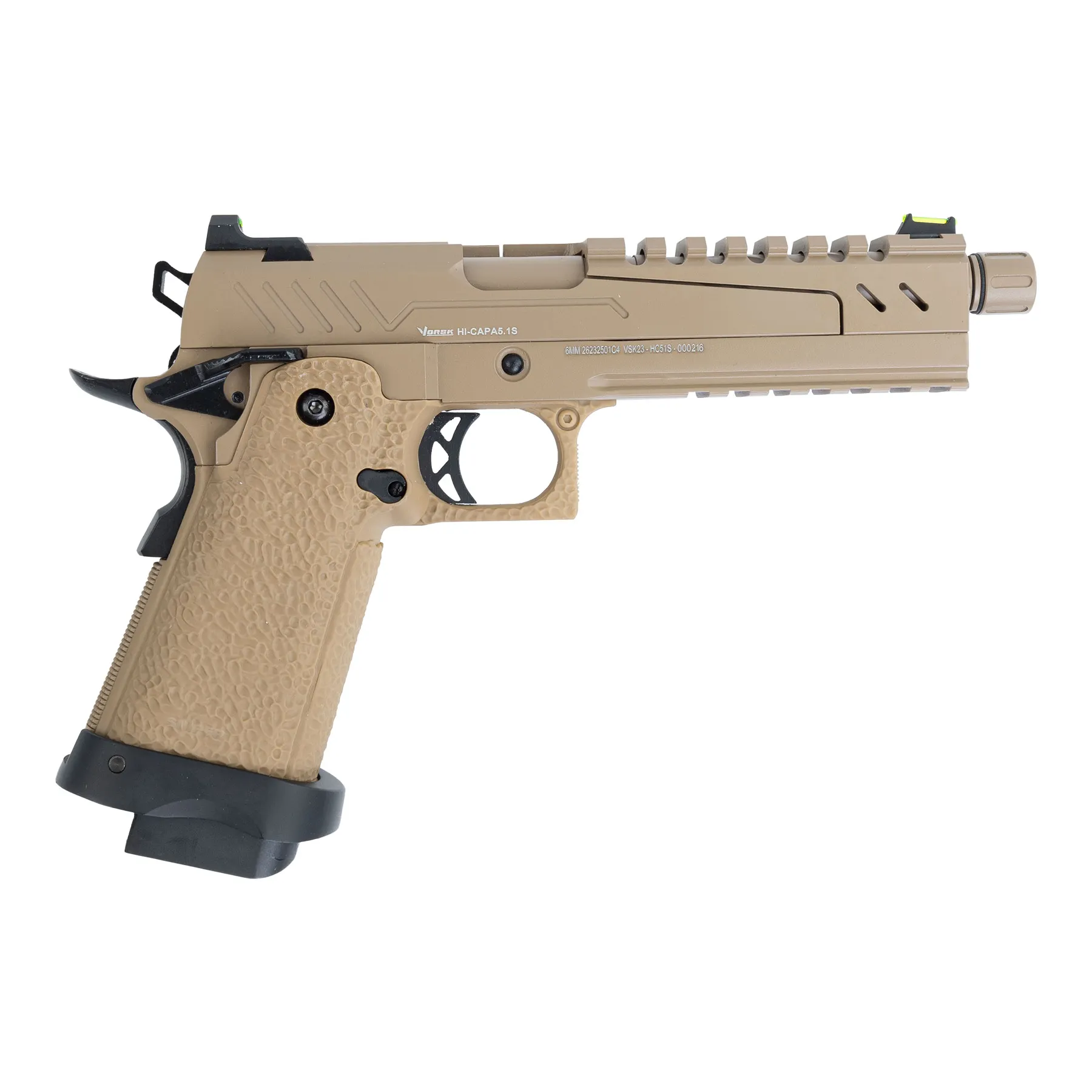 Vorsk Hi-Capa 5.1 Split Slide Tan GBB Softair