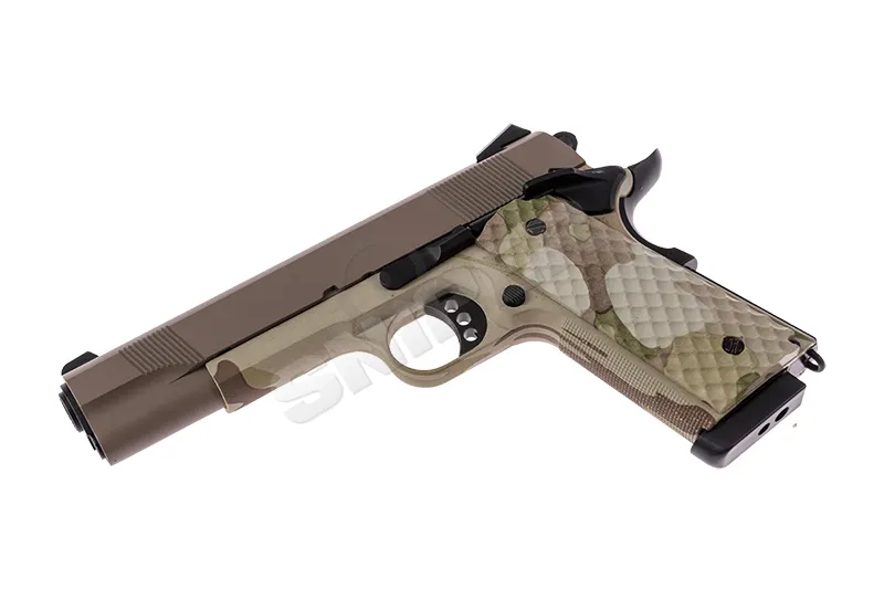 Raven 1911 MEU GBB, Camo/ Tan