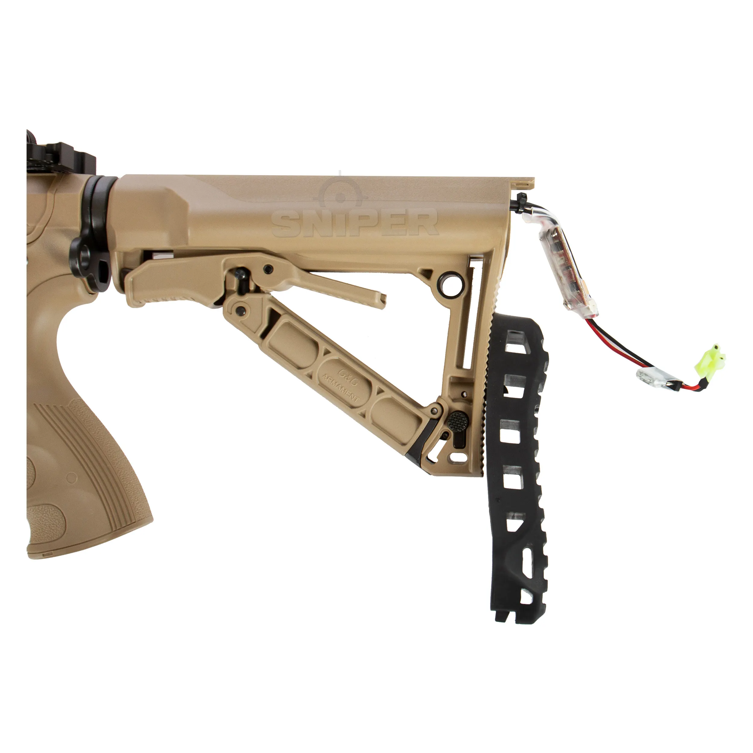 CM16 SRS ETU 0,5 Joule Desert, AEG Softair Gewehr