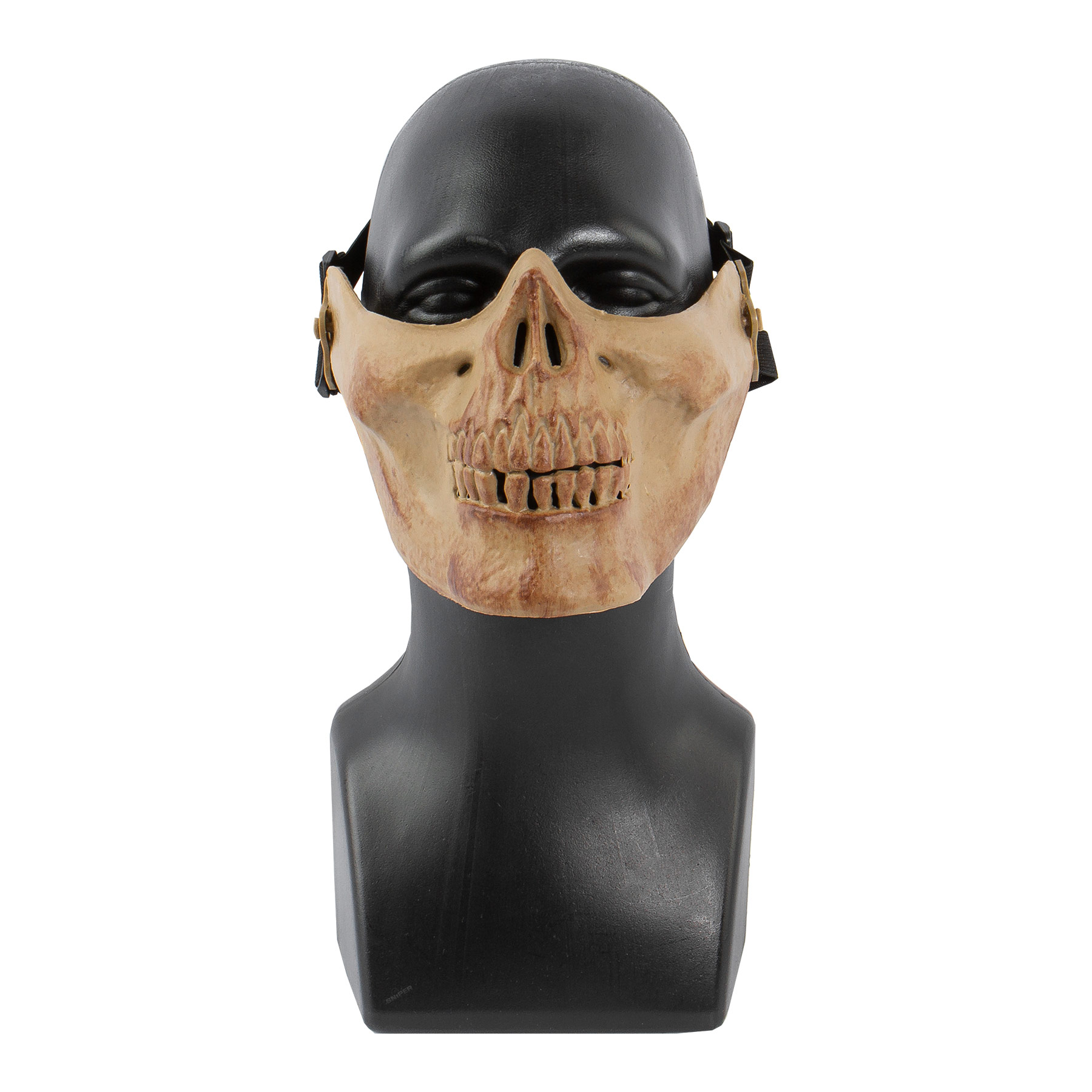 Skull Half-Mask, Dried Bone Skeleton