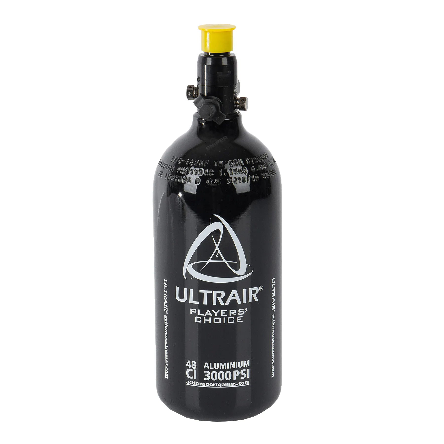 Ultrair HPA Tank, 0,8L, 3000psi w/ Alu. Regulator
