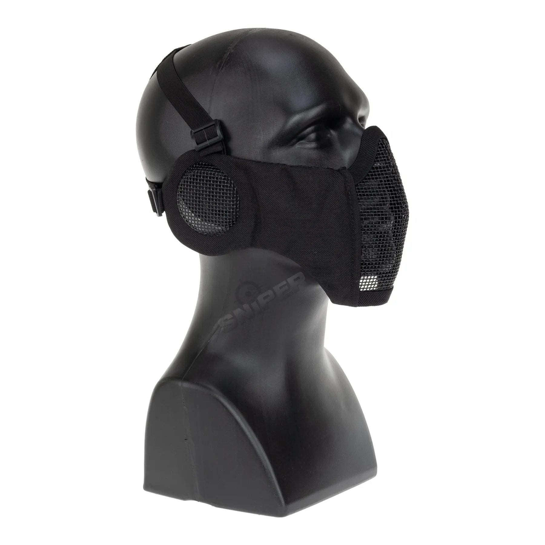 Reapo Mesh Face Mask w/ Ear Protection, Black Reapo Mesh Face Mask w/ Ear Protection, Black