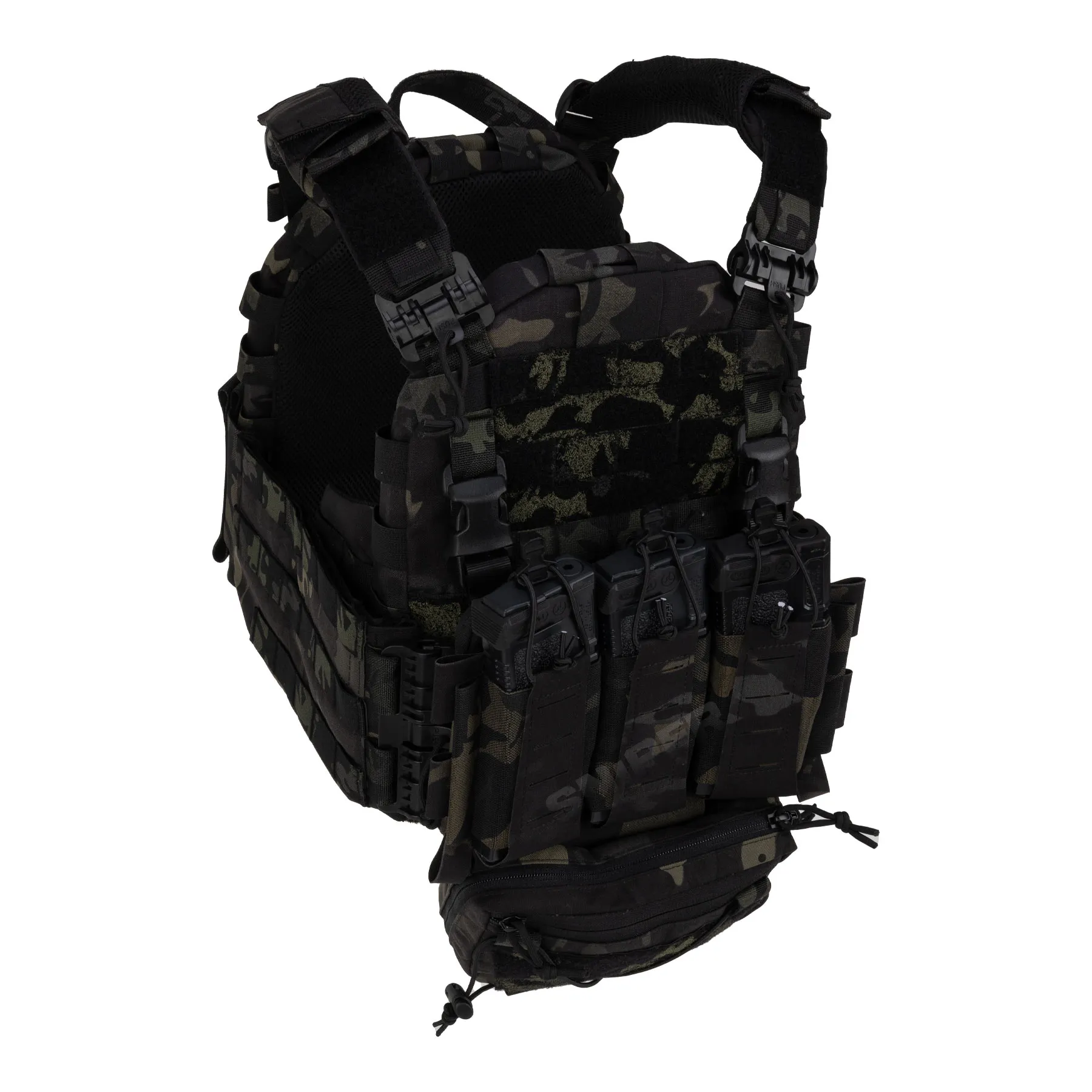 Reapo Massive Reaction Tactical Plate Carrier, Multicam Black