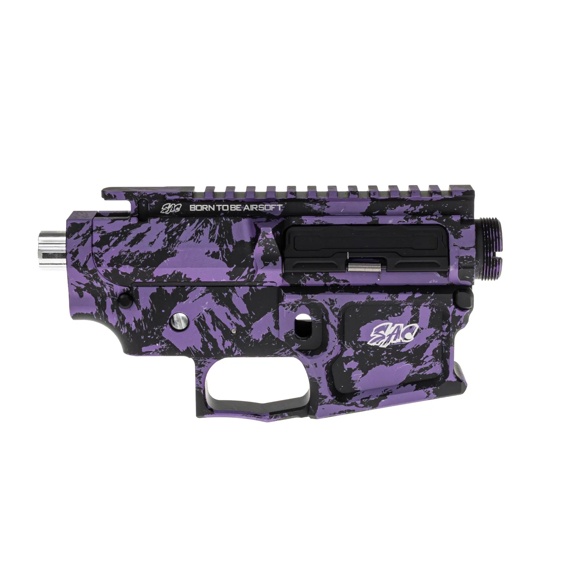 SAC Solid Receiver & Handguard Purple Splash M4