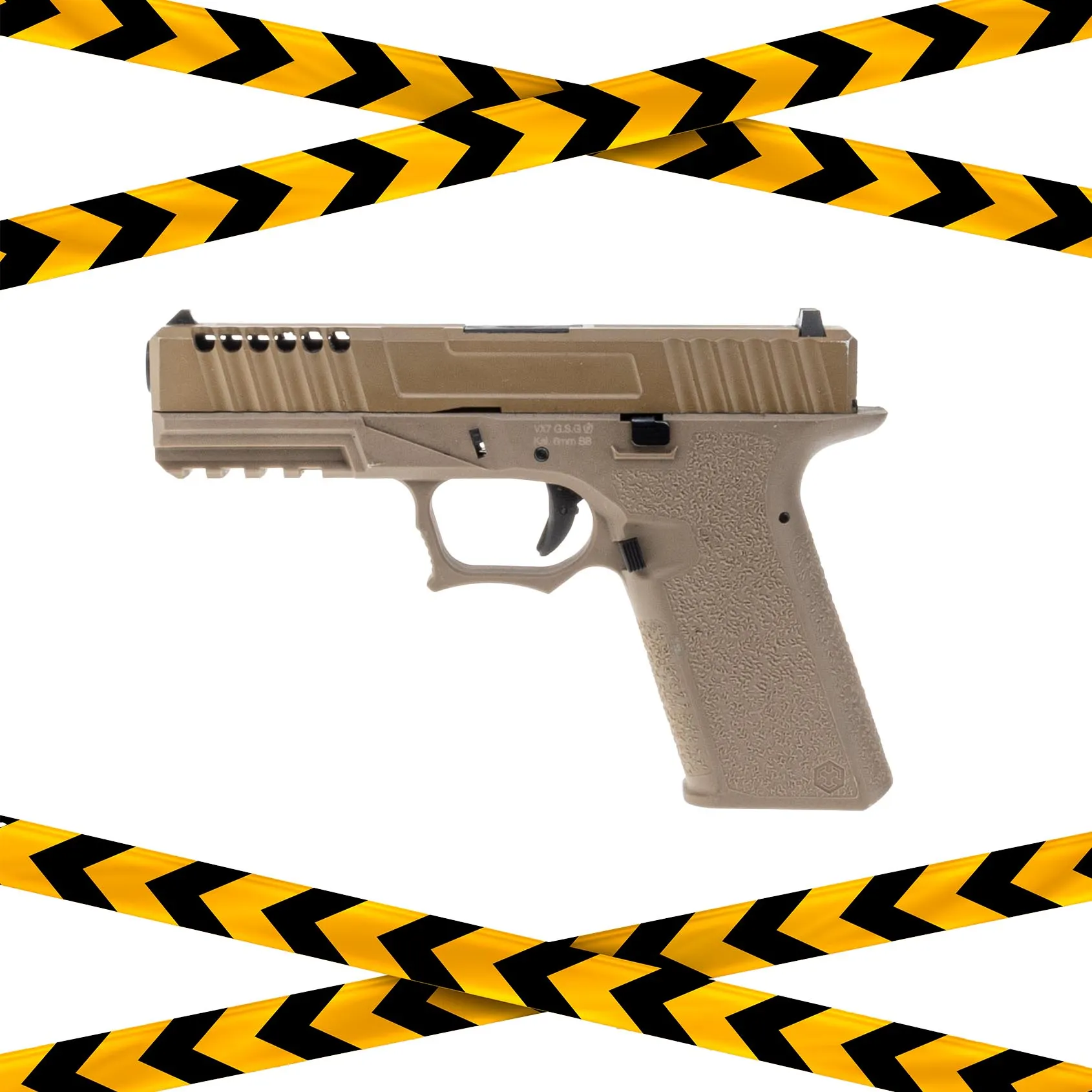 B-Ware AW Custom VX7 Mod.1 GBB Softair Pistole, FDE