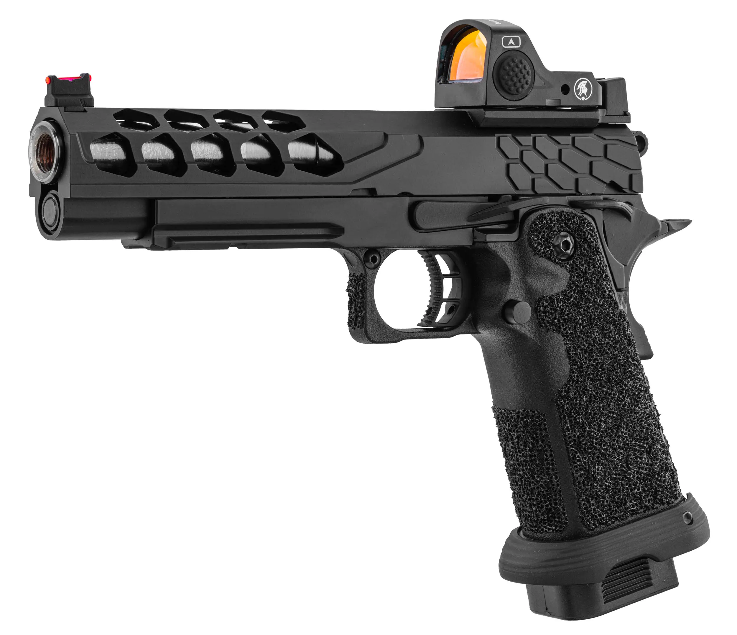 Lancer Tactical LTX-7B Stryk RMR Hi-Capa GBB Softairpistole, Black