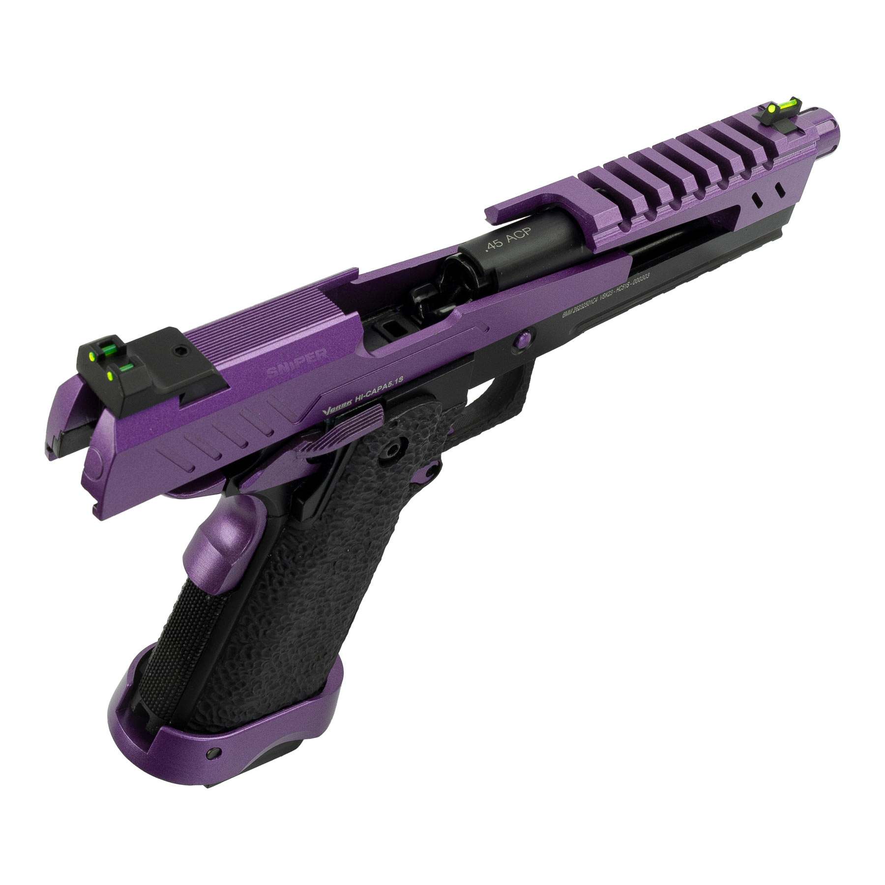 Vorsk Hi-Capa 5.1 Split Slide, Purple/Black, GBB