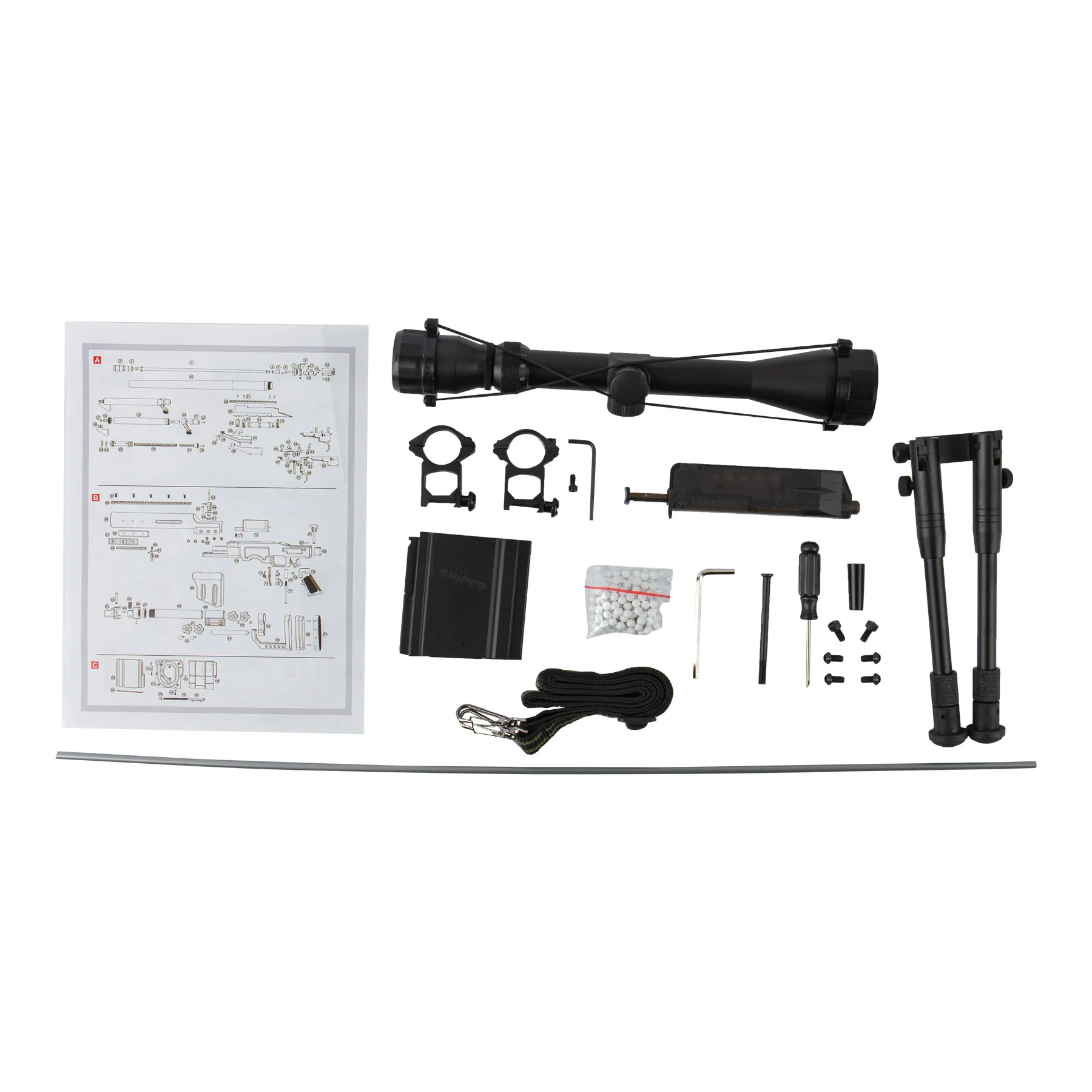 MB4410 Sniper Rifle Full Set, Tan