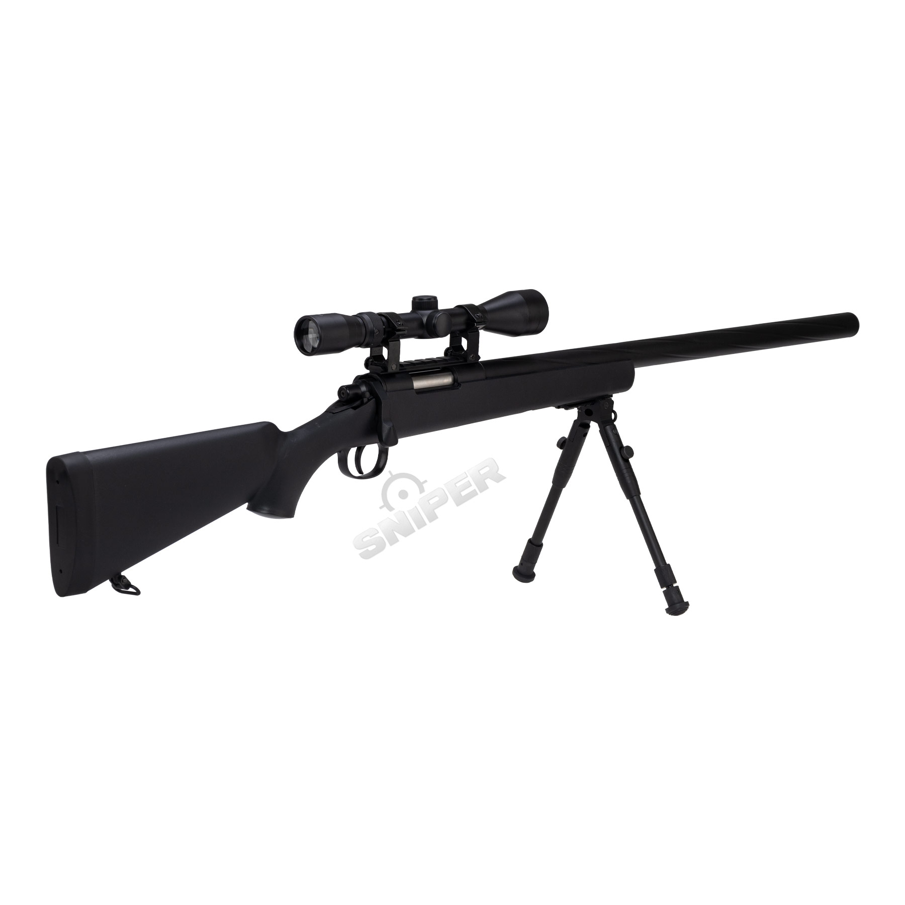 Specna Arms SA-S12 Scharfschützengewehr High-Power w/ Scope & Bipod, Black