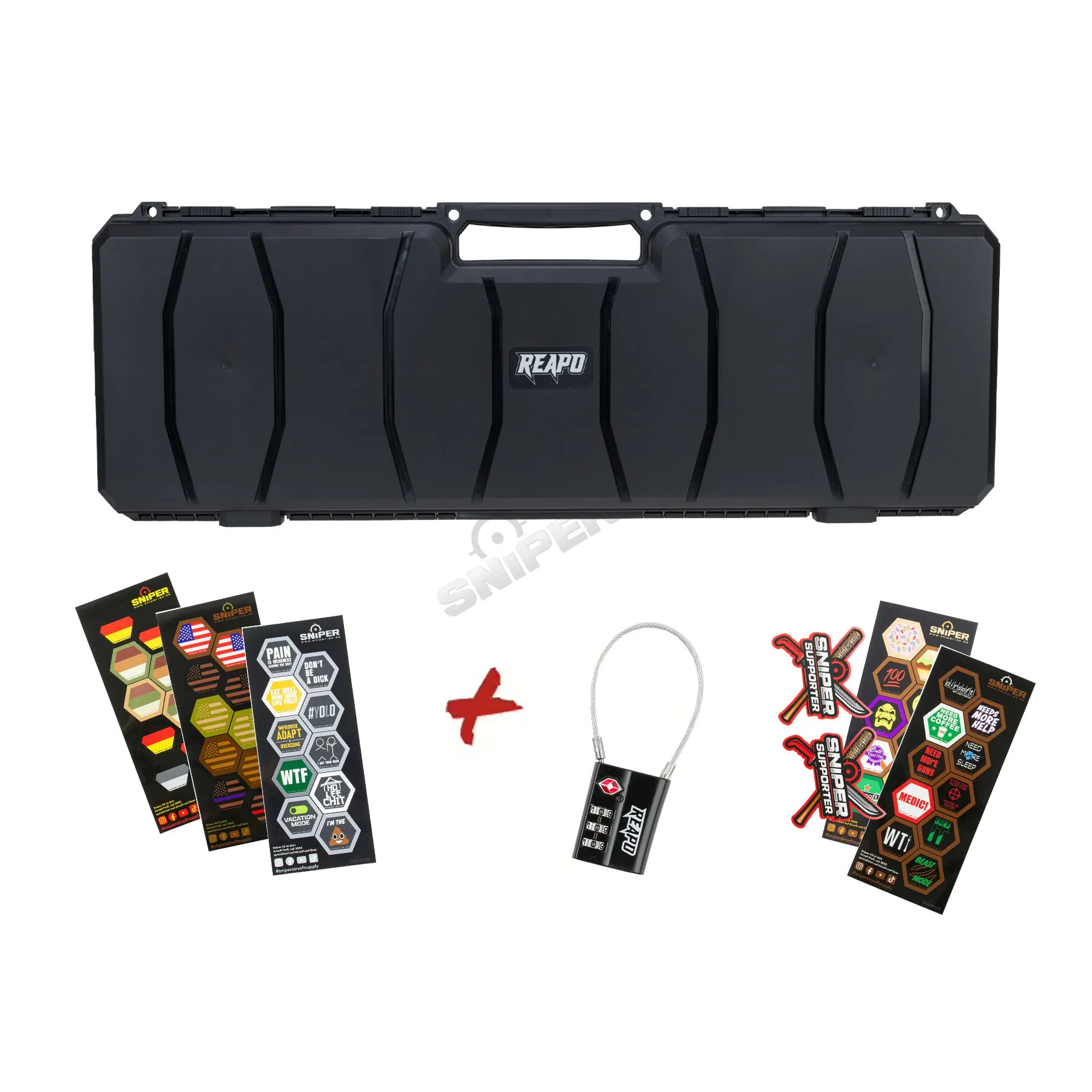Kofferset - Reapo PnP Waffenkoffer 100x35cm, Black