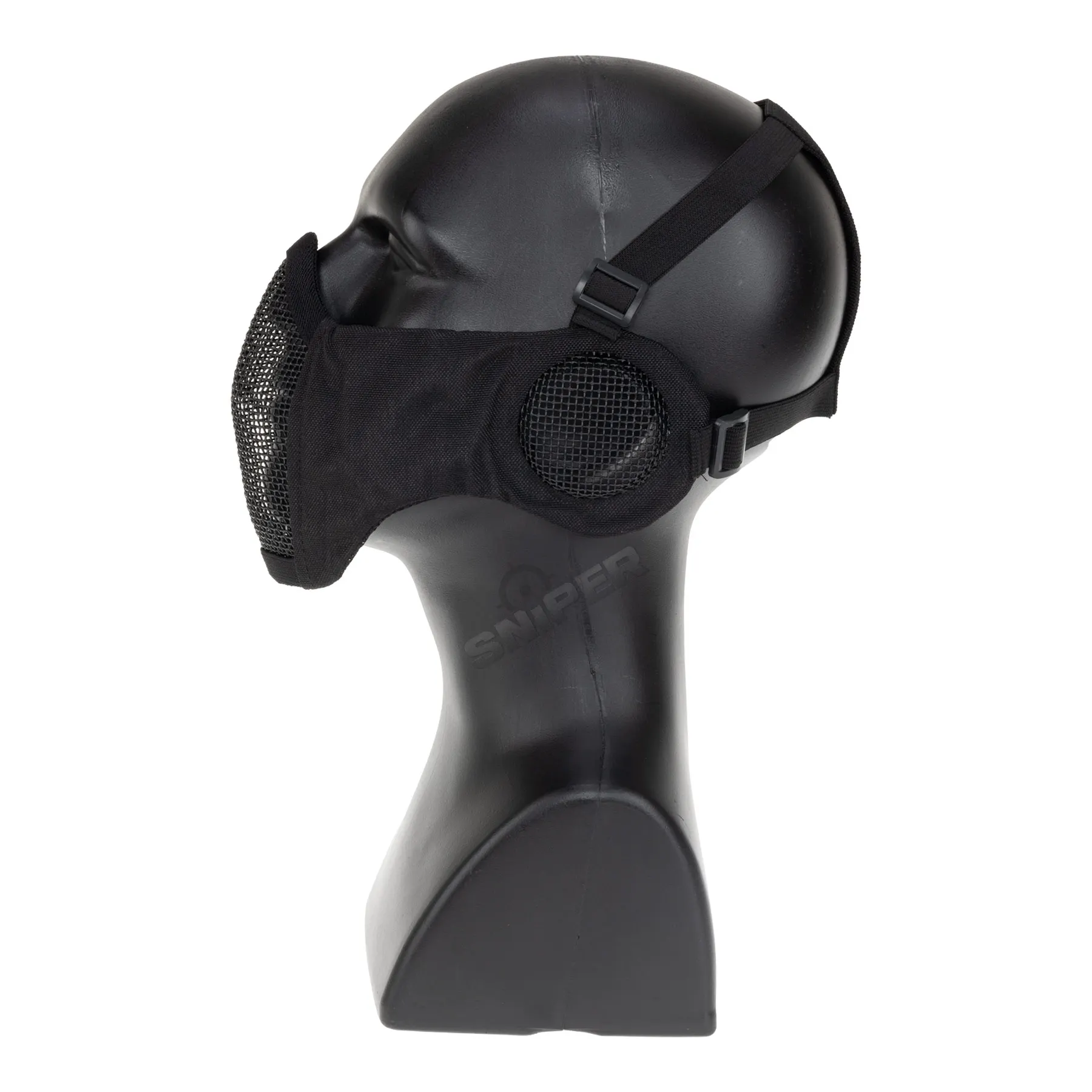 Reapo Mesh Face Mask w/ Ear Protection, Black Reapo Mesh Face Mask w/ Ear Protection, Black