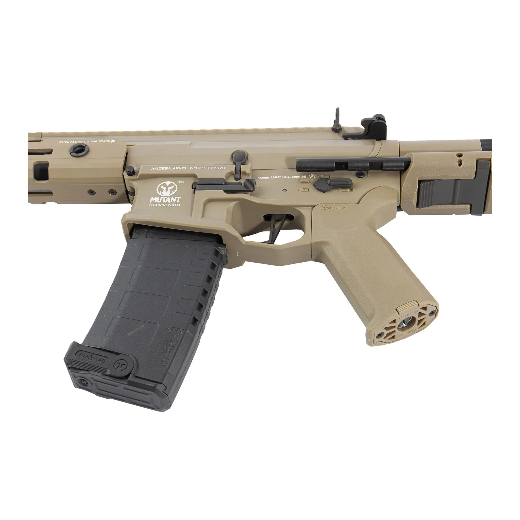 Ares Amoeba M4 Mutant AMM7 EFCS (S)AEG, Dark earth
