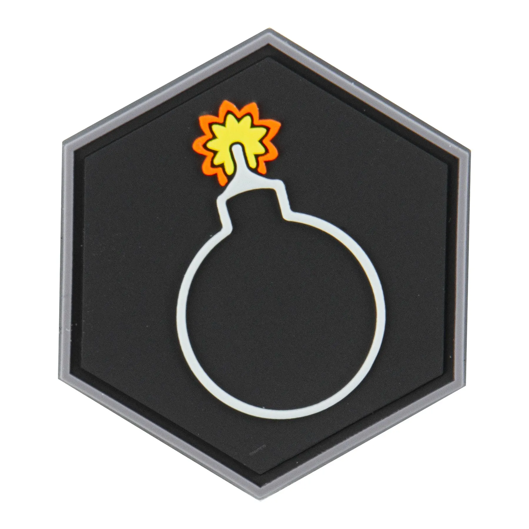Hexagon 3D PVC Patch Bomb
