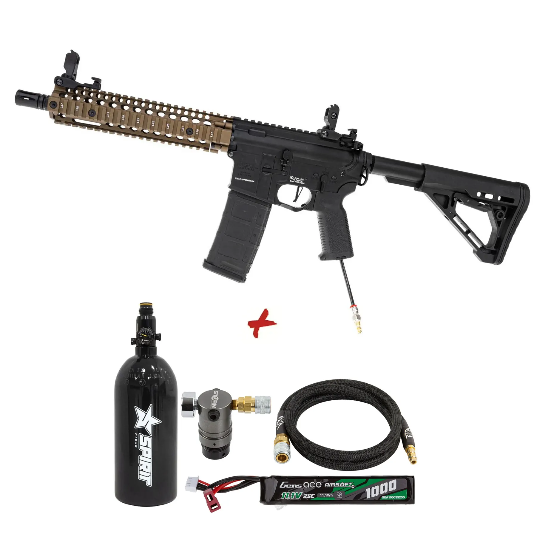 HPA Deal - Lancer Tactical MK18 HPA, Dualtone