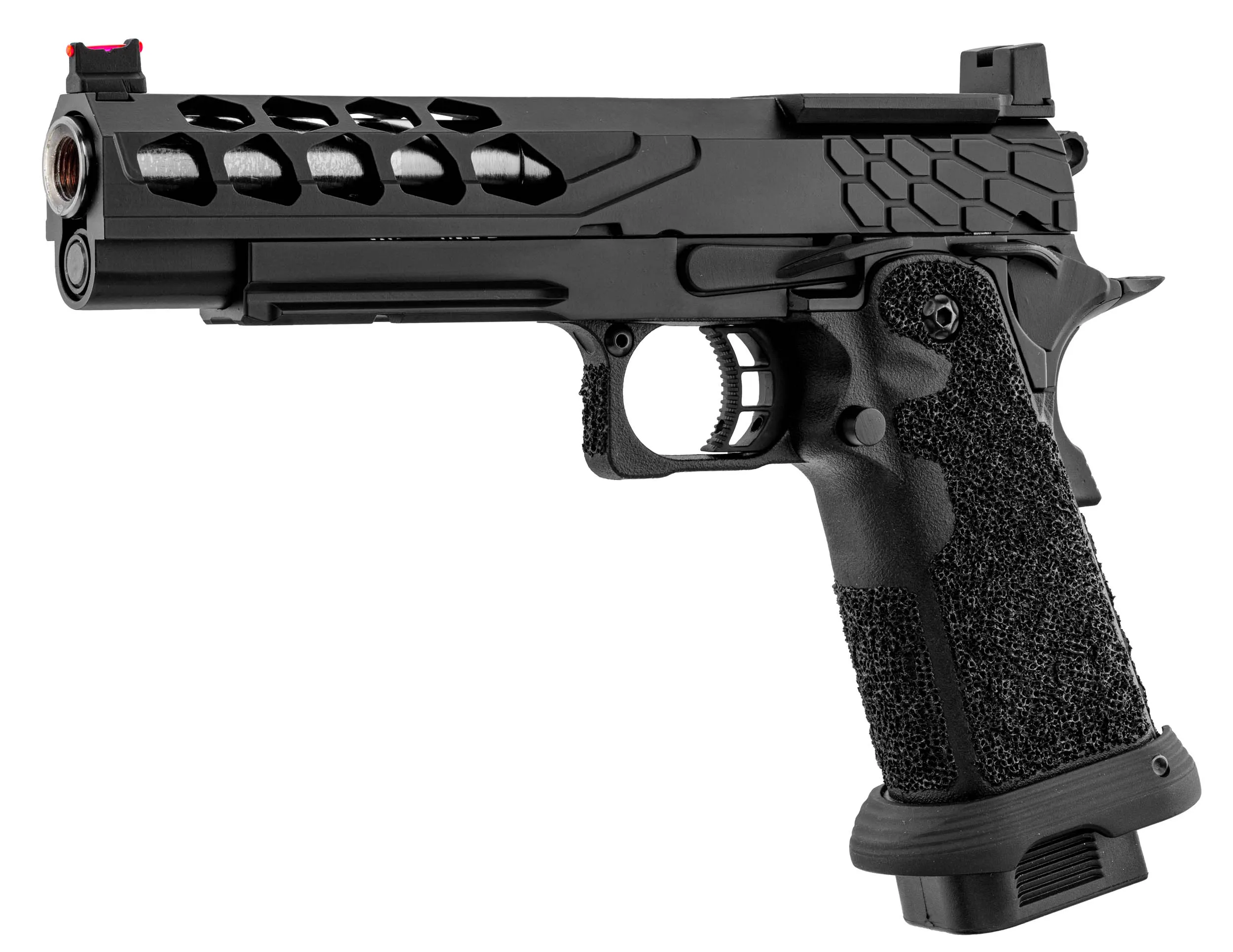 Lancer Tactical LTX-7B Stryk RMR Hi-Capa GBB Softairpistole, Black