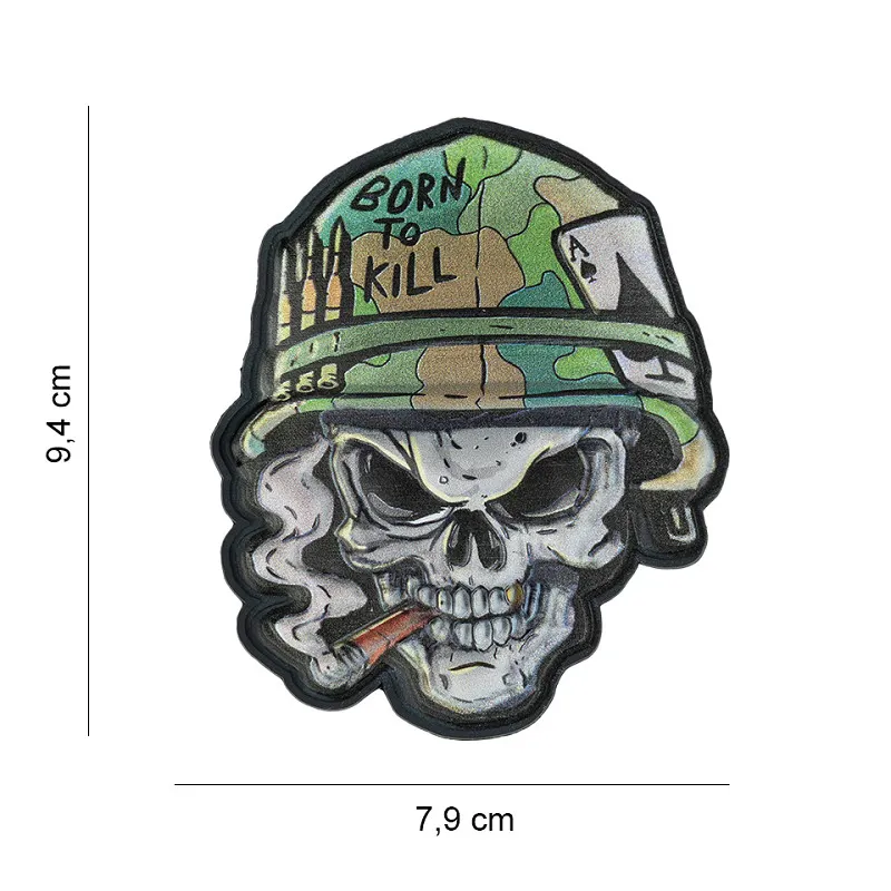 Patch 3D PVC Skull Vietnam Ace
