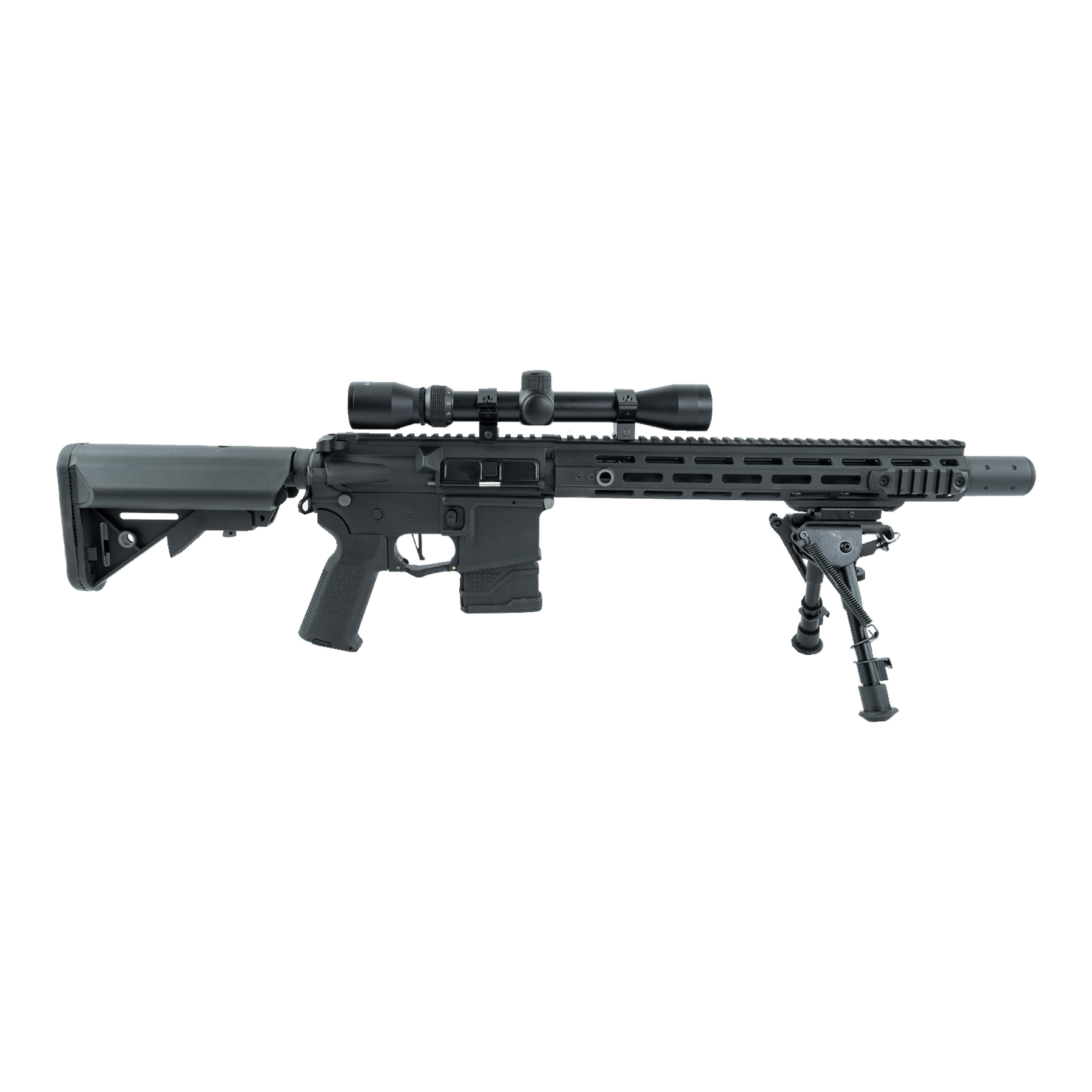 Prep My Airsoft - LT-32 DMR w/ Scope & Bipod (S)AEG, Black