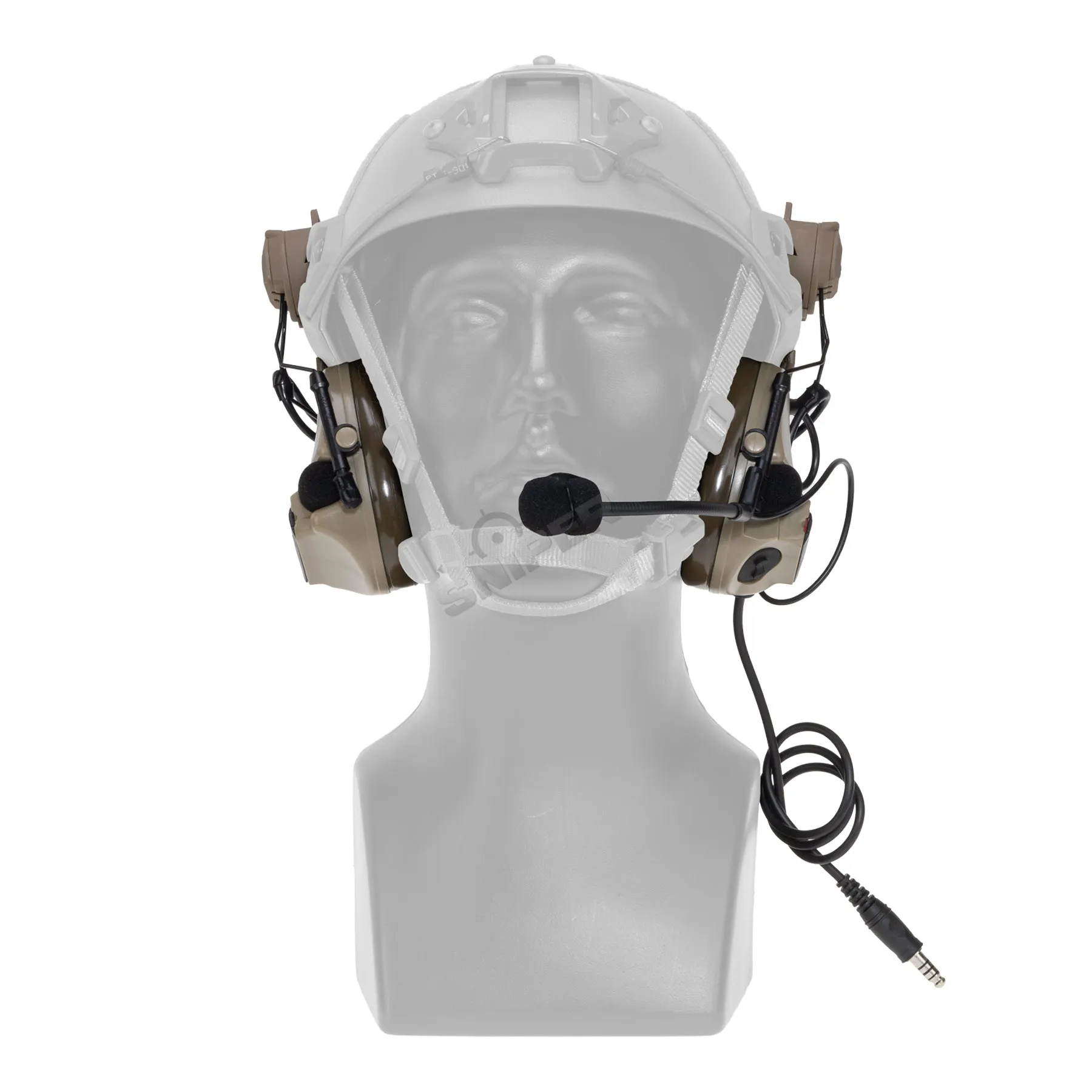 Z-Tactical Z154 CIII Headset w/ Fast Helmet Adapter, Dark Earth