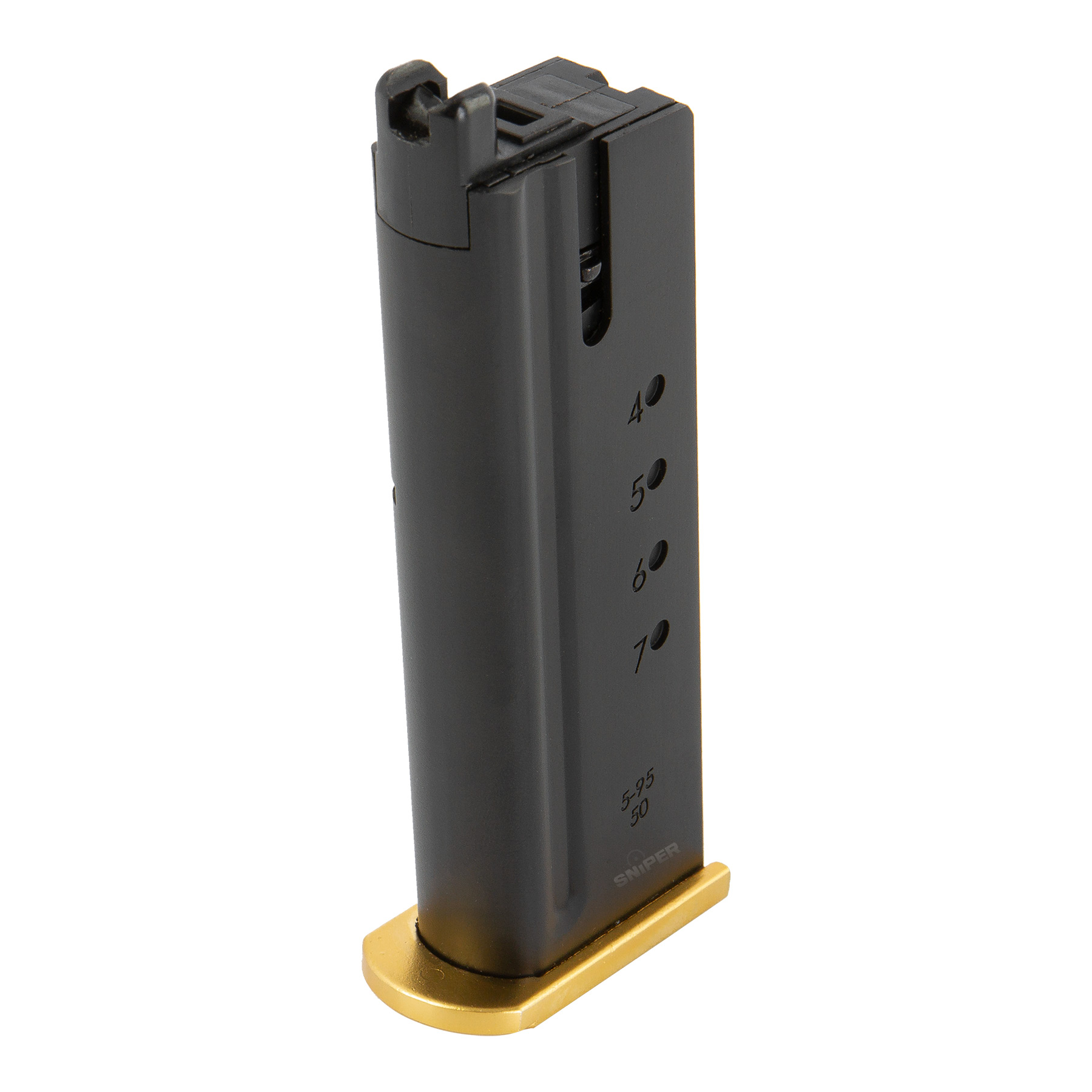 Desert Eagle .50 AE GBB Magazin, Gold Plate