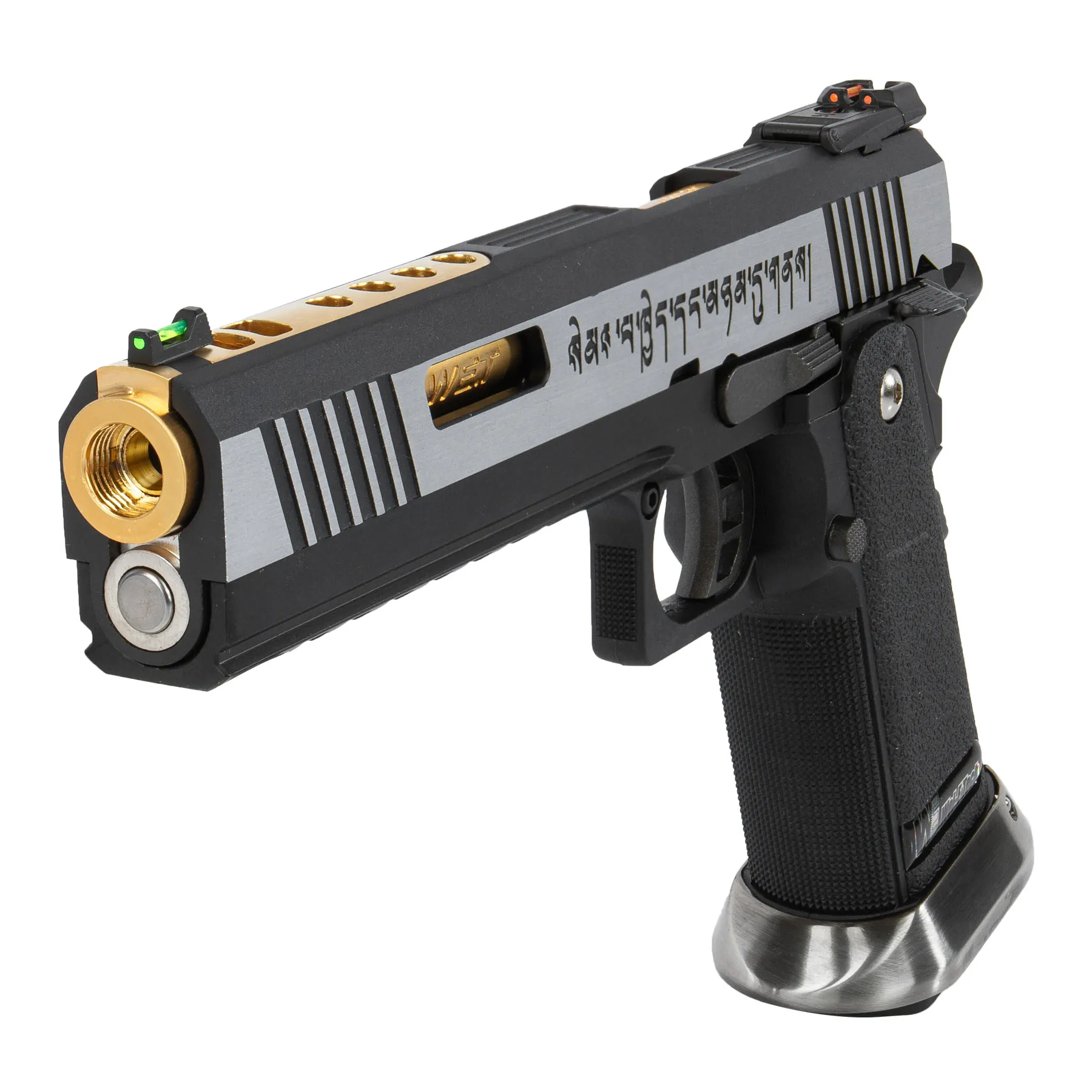WE Hi-Capa 6 Gold Barrel Force Dualtone GBB Softair Pistole