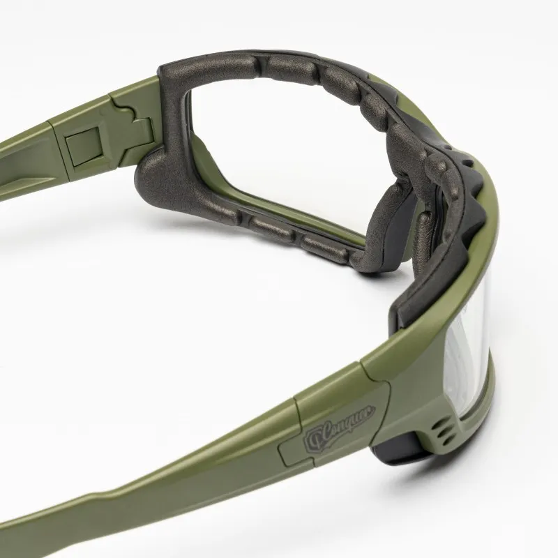 Conquer ZYPHER Safety Goggles, Ranger Green