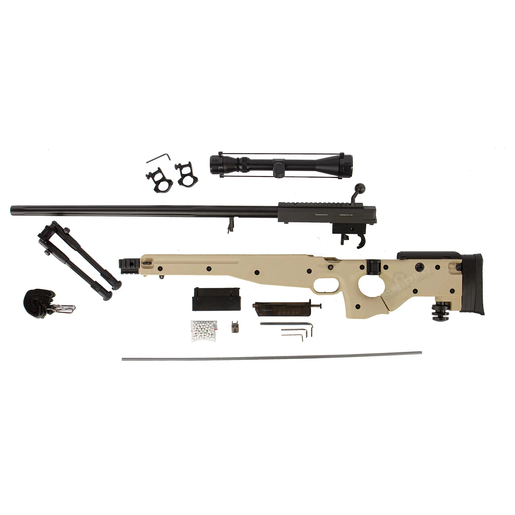 MB08 Scharfschützengewehr Set, Tan MB08 Scharfschützengewehr Set, Tan