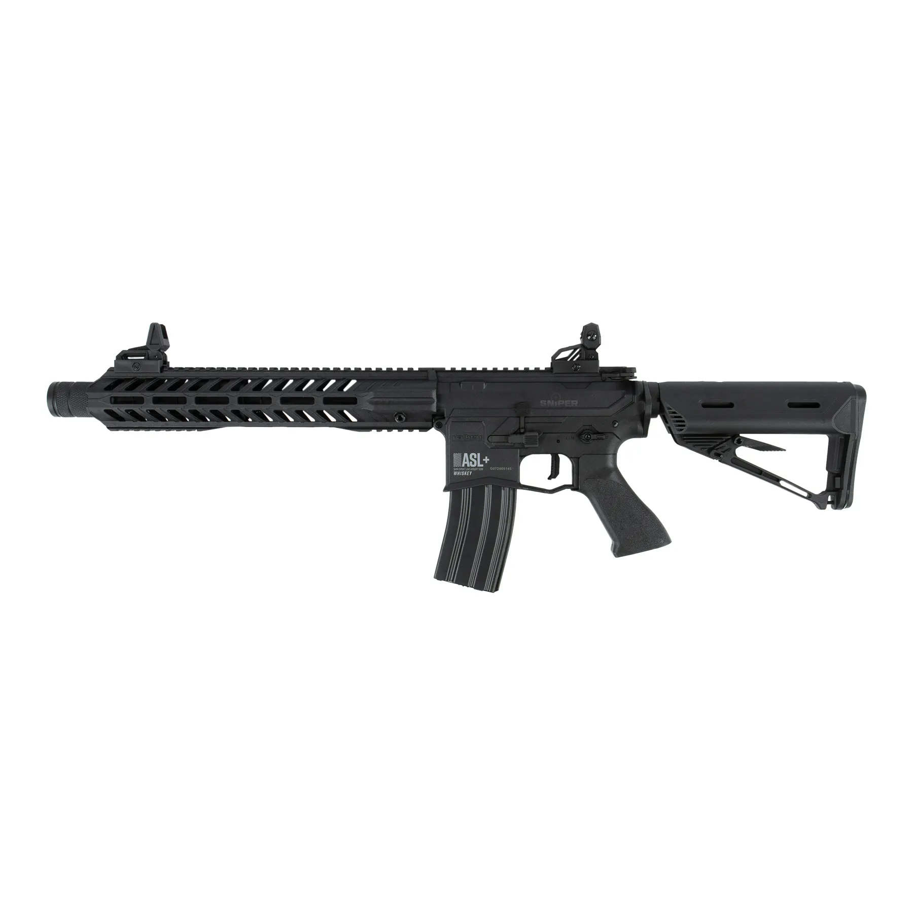 Whiskey ASL+ Hi-Velocity AEG < 0,5 Joule Softair Gewehr, Black