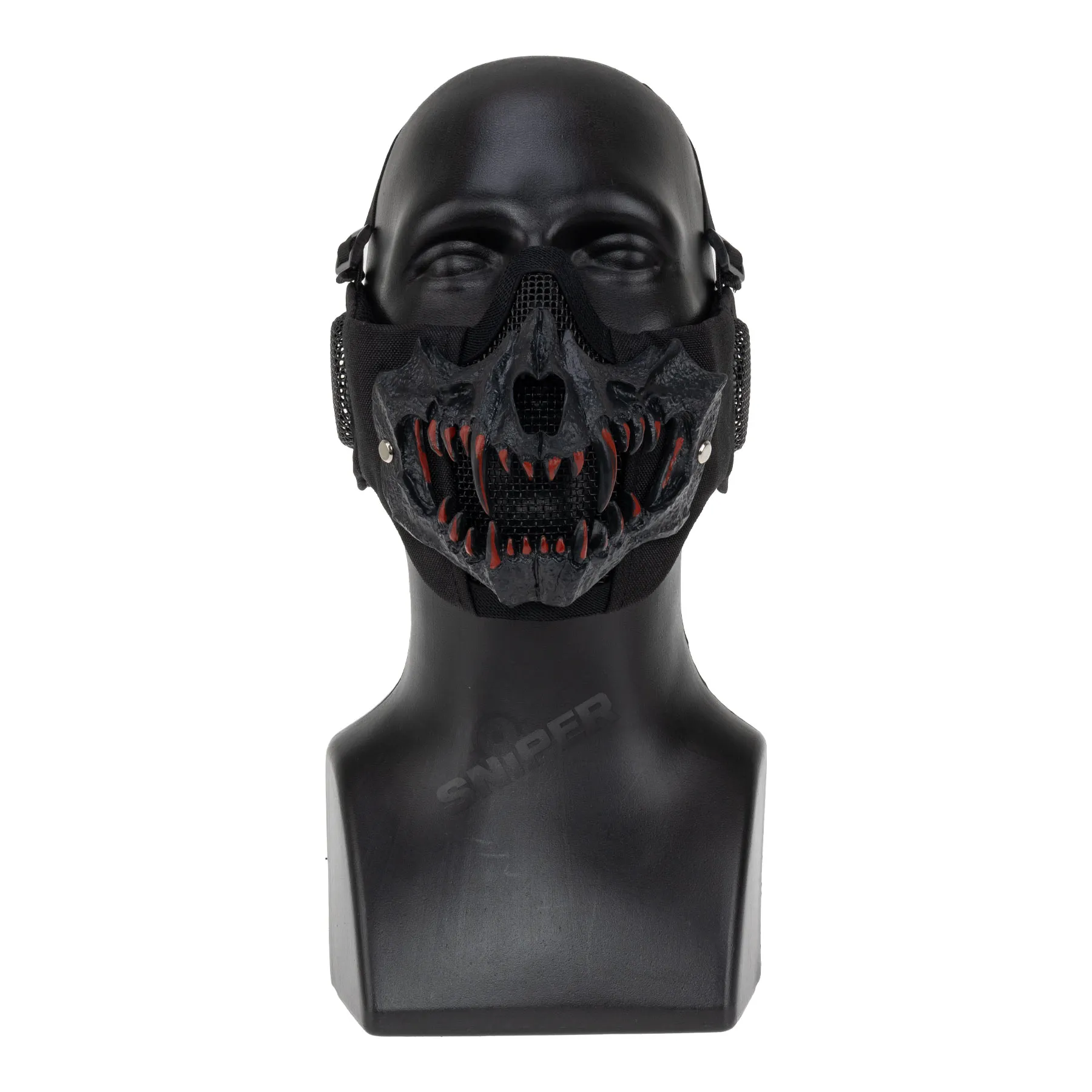 Reapo Stalker EVO Fangs Mask w/ Ear Protection, Black