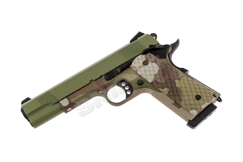 Raven 1911 MEU GBB, Camo/ Green