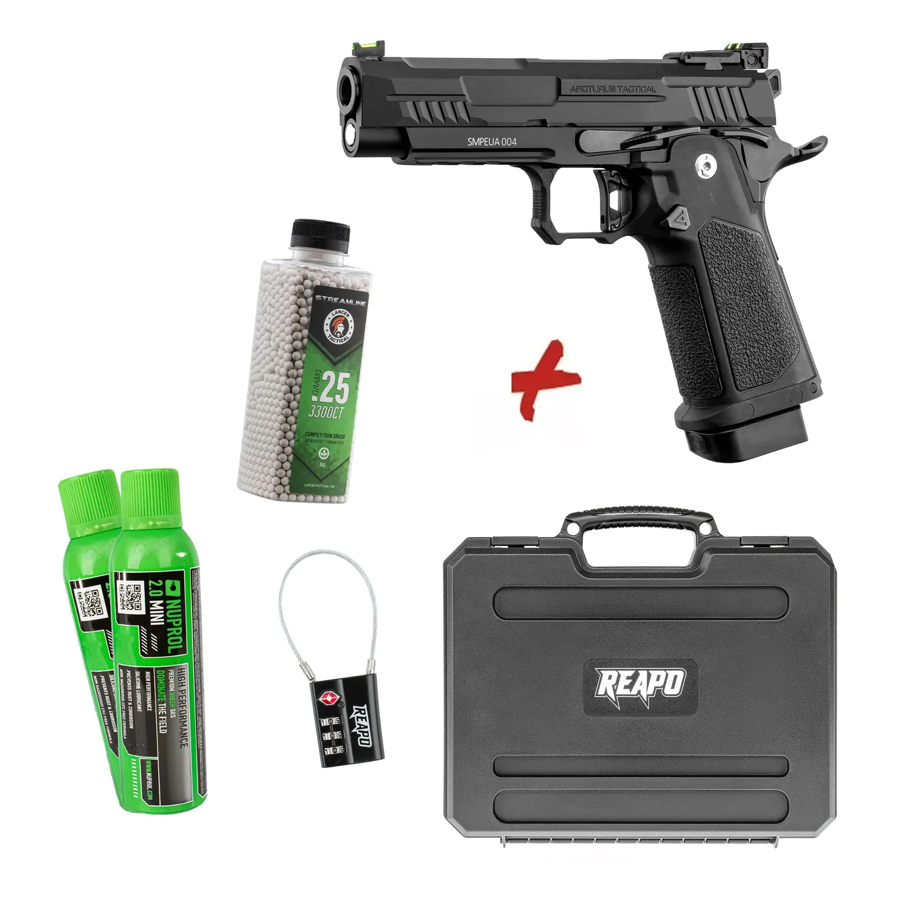 Bundle Deal #2 - Arcturus Vanguard 4.3 Hi-Capa GBB Pistole, Black