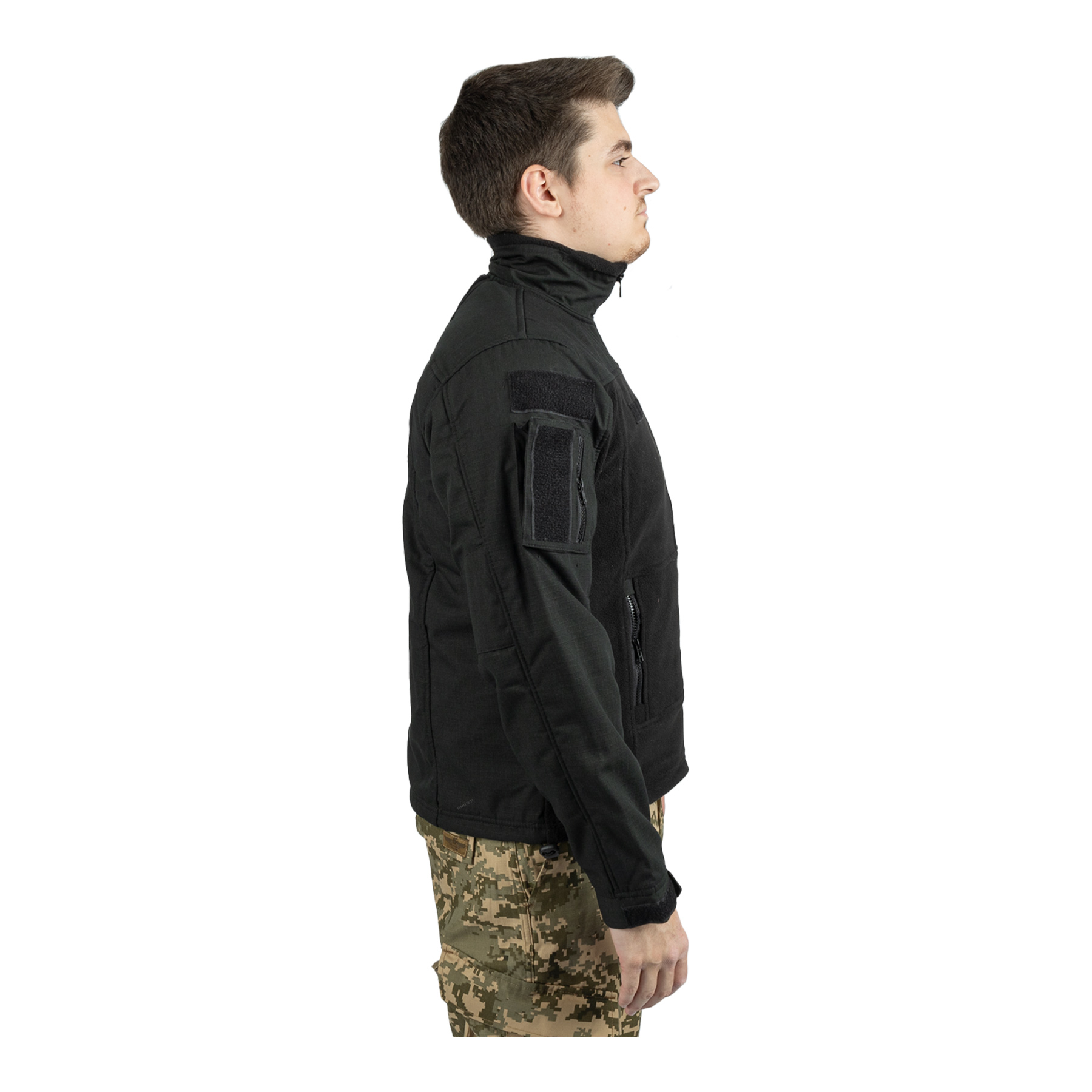 Combat Fleece Jacke, Schwarz