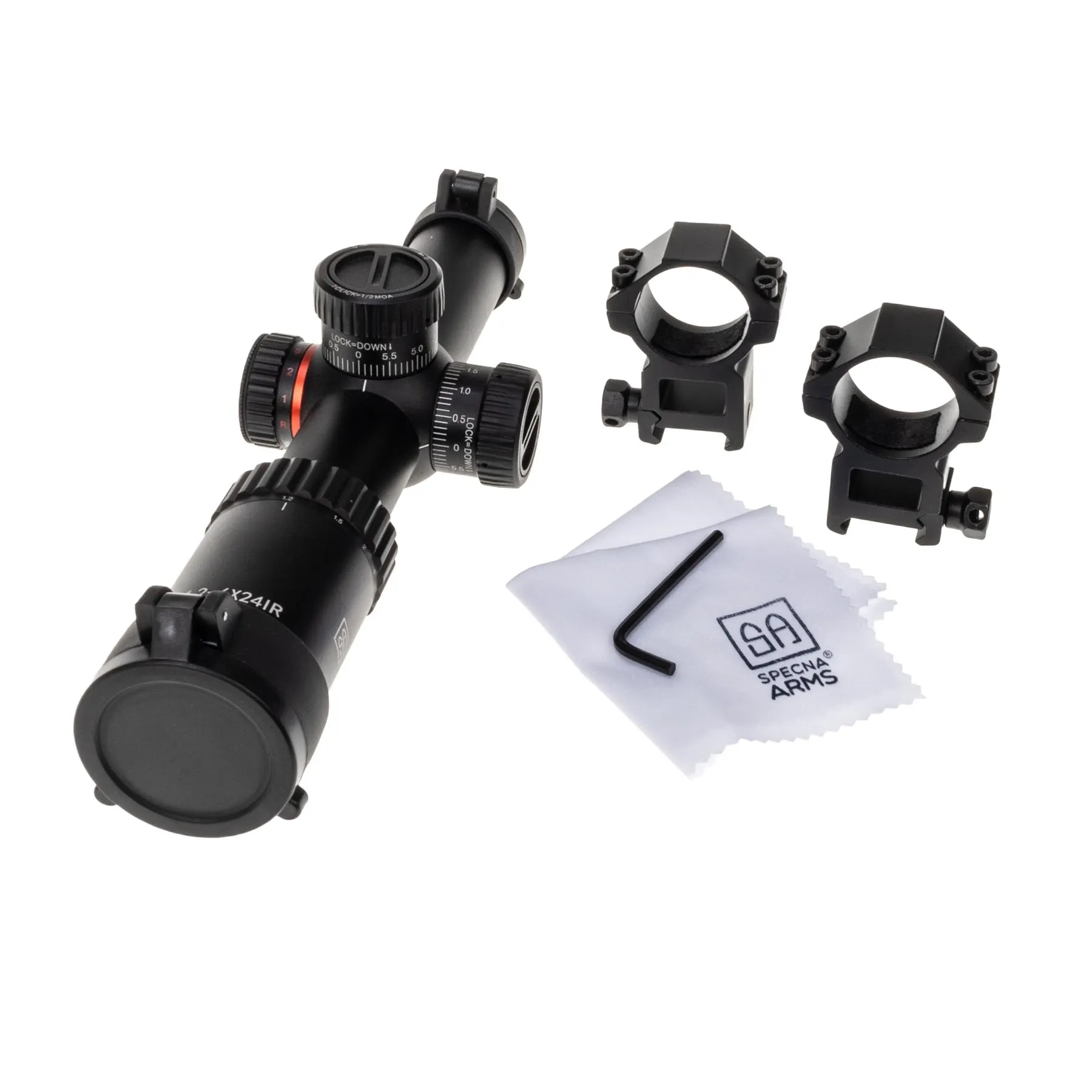 Specna Arms CORE Rifle Scope 1,2-6x24IR, Black