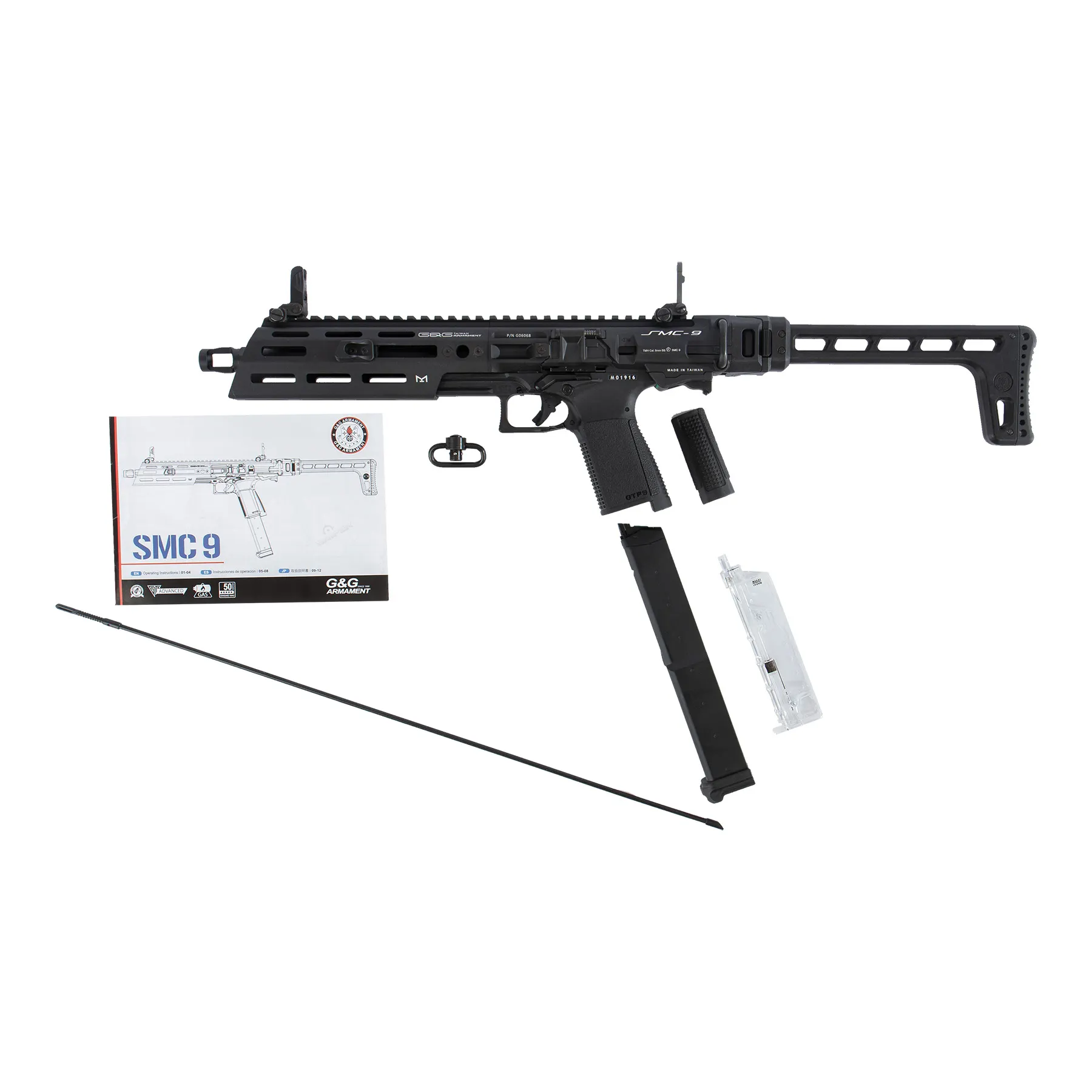 G&G SMC 9 Full Metal GBB Softair Pistole