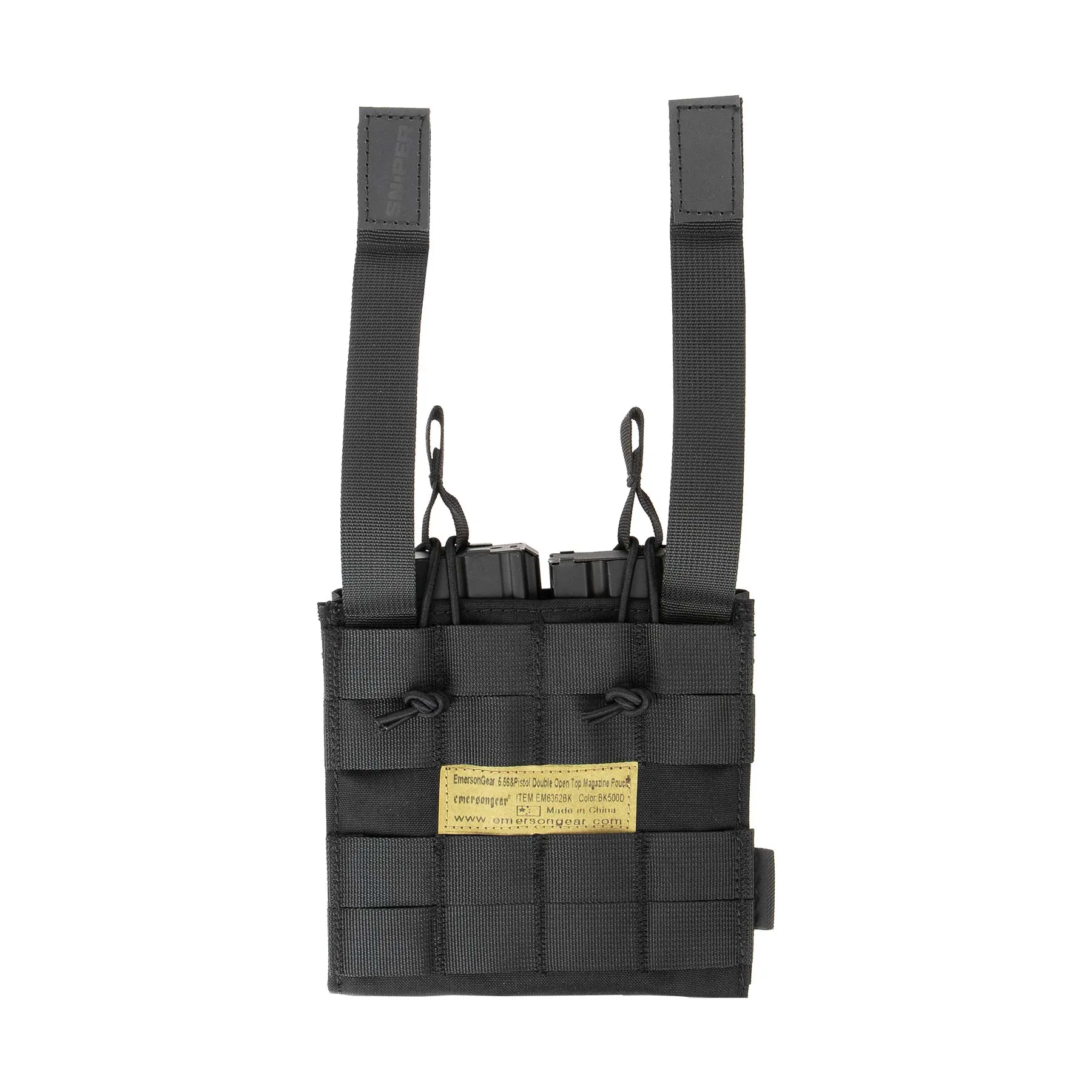 Pistol/ M4 Double Open Mag Pouch, Black