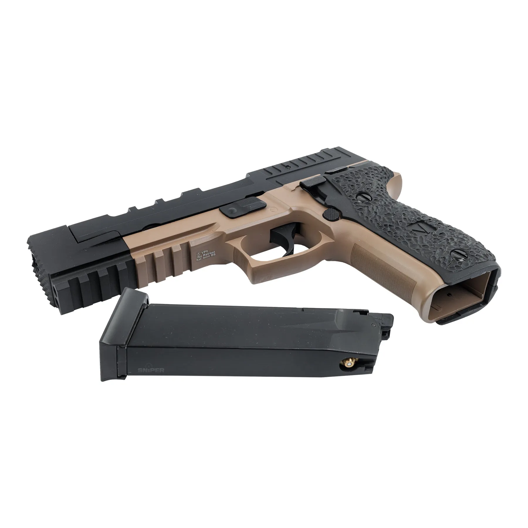 Vorsk VP-26X Softairpistole GBB, Tan