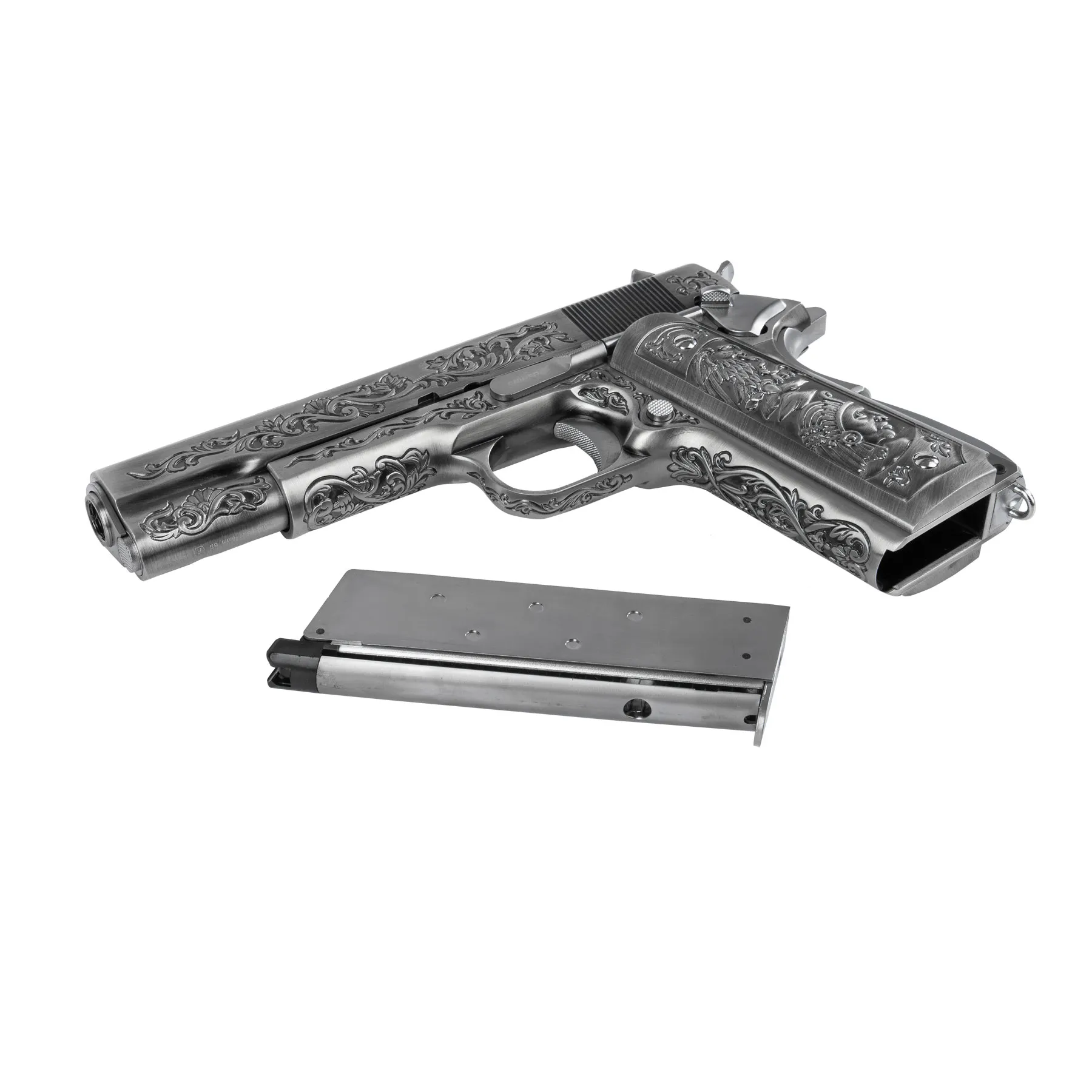 WE M1911 Ornament Full Metal Silver GBB Softair