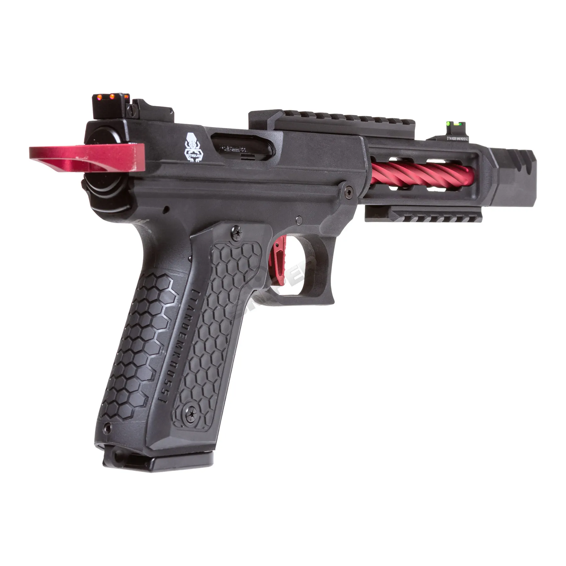 Lancer Tandemkross Cthulhu GBB Softair Pistole, Black/Red
