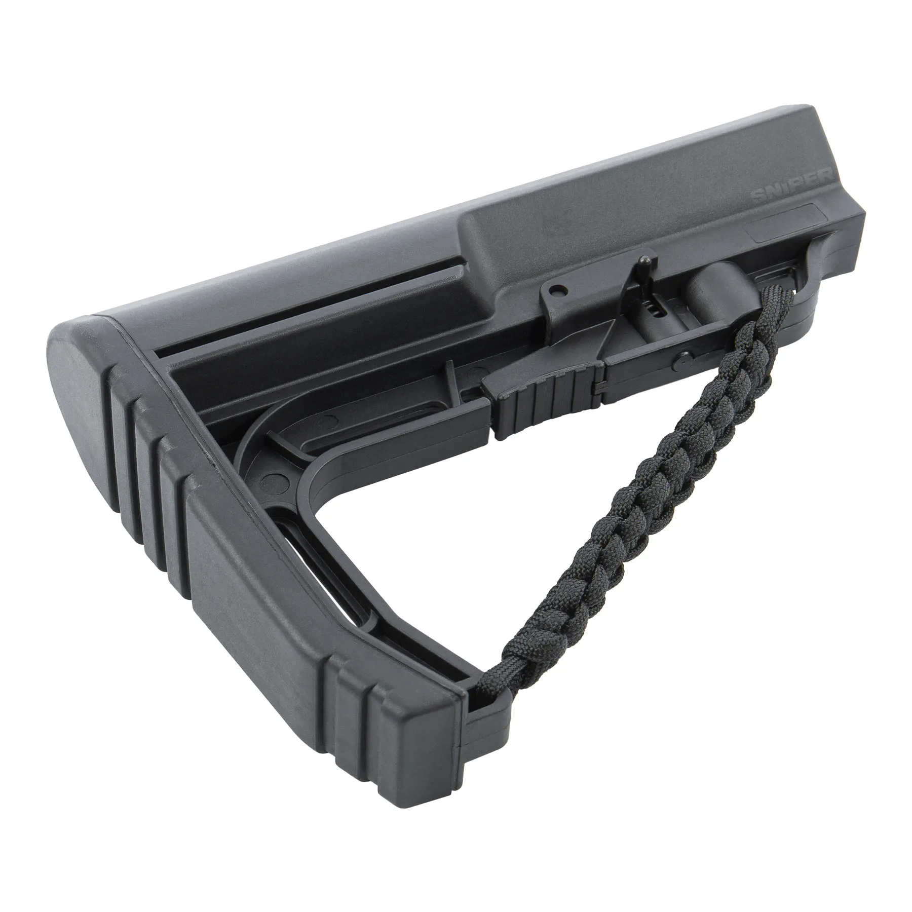 M4 Stock Custom mit Paracord, Black