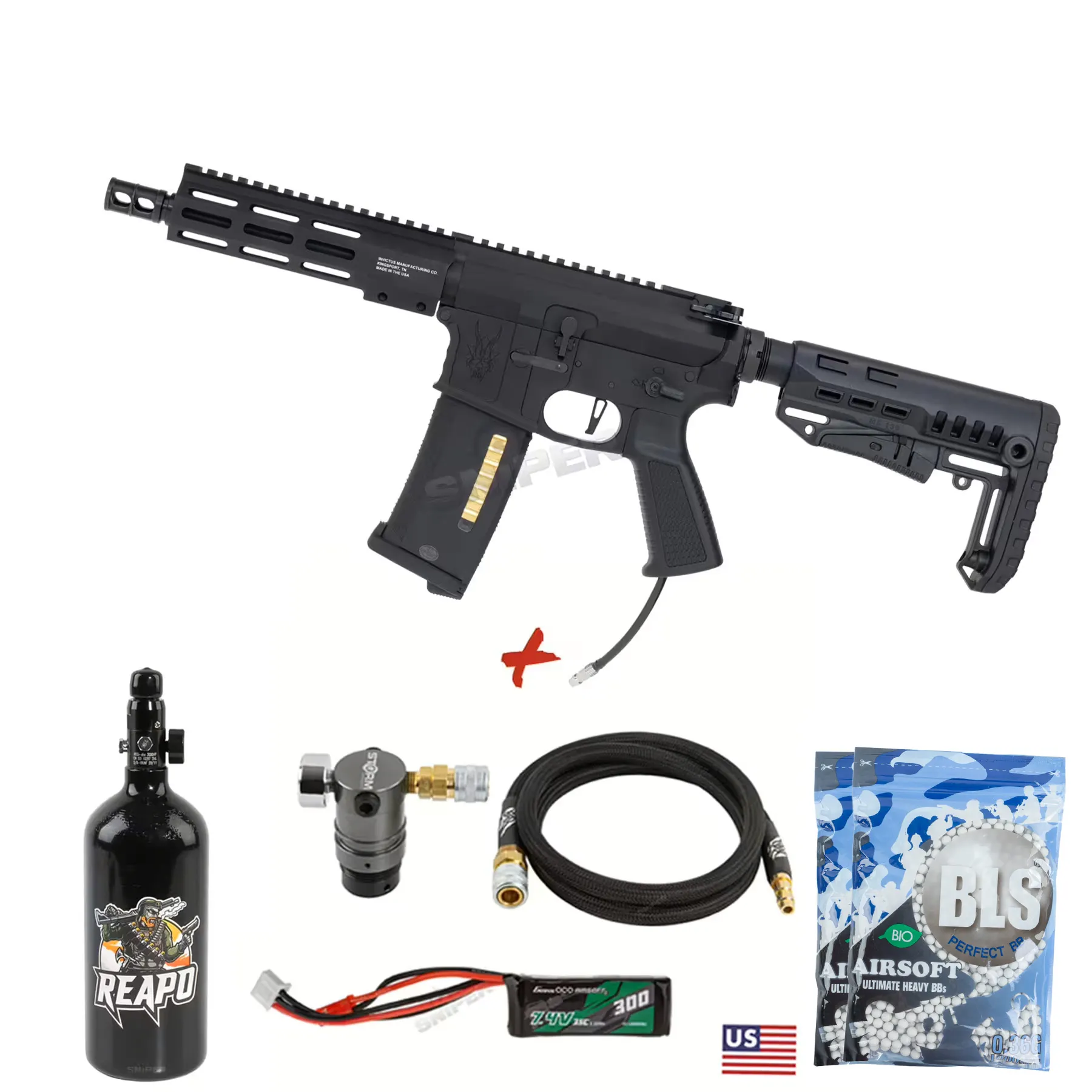 HPA Deal #2 - MTW Billet 7" Tactical Inferno Edition Gen. 3, Black