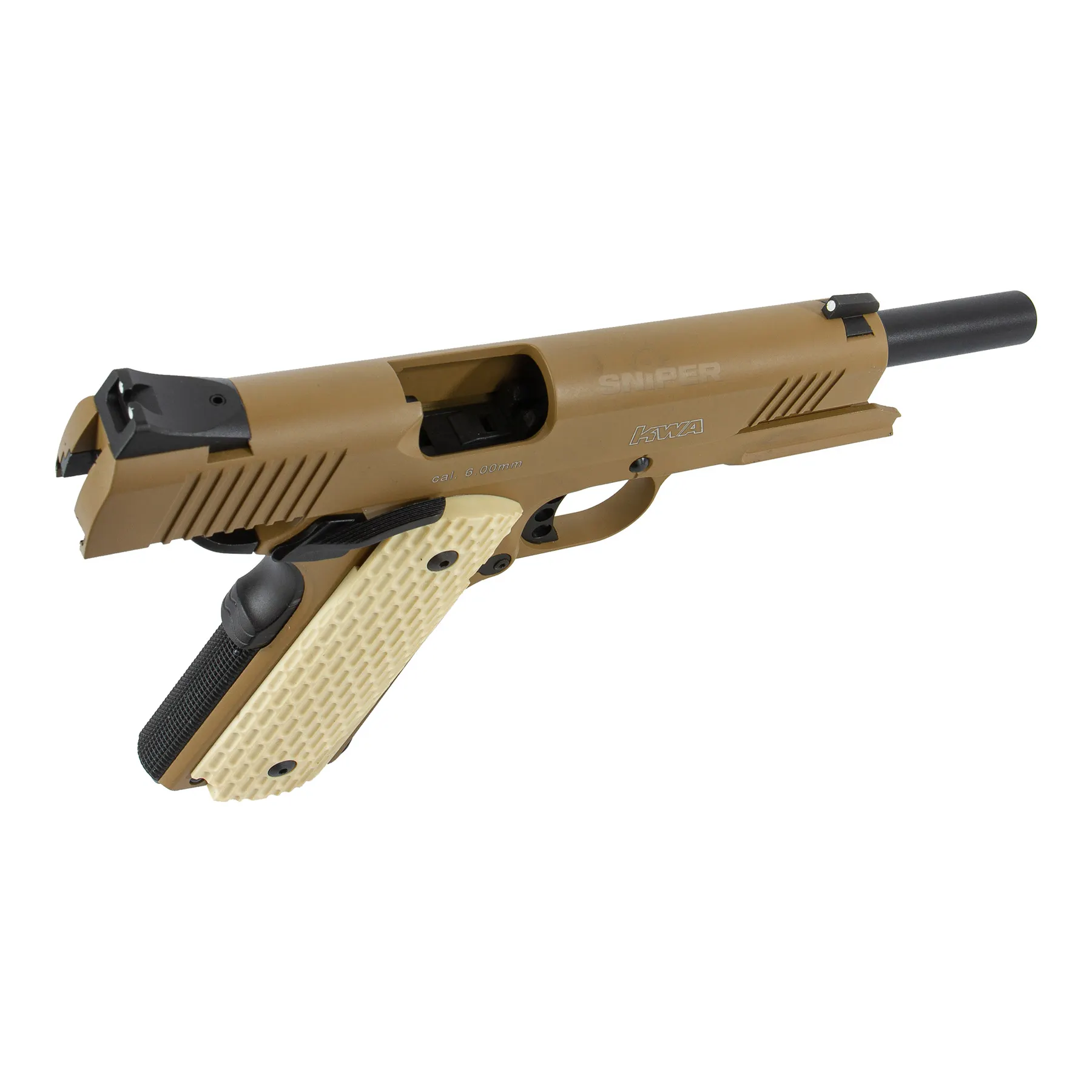 KWA Mark II PTP Dark Earth GBB Softair Pistole