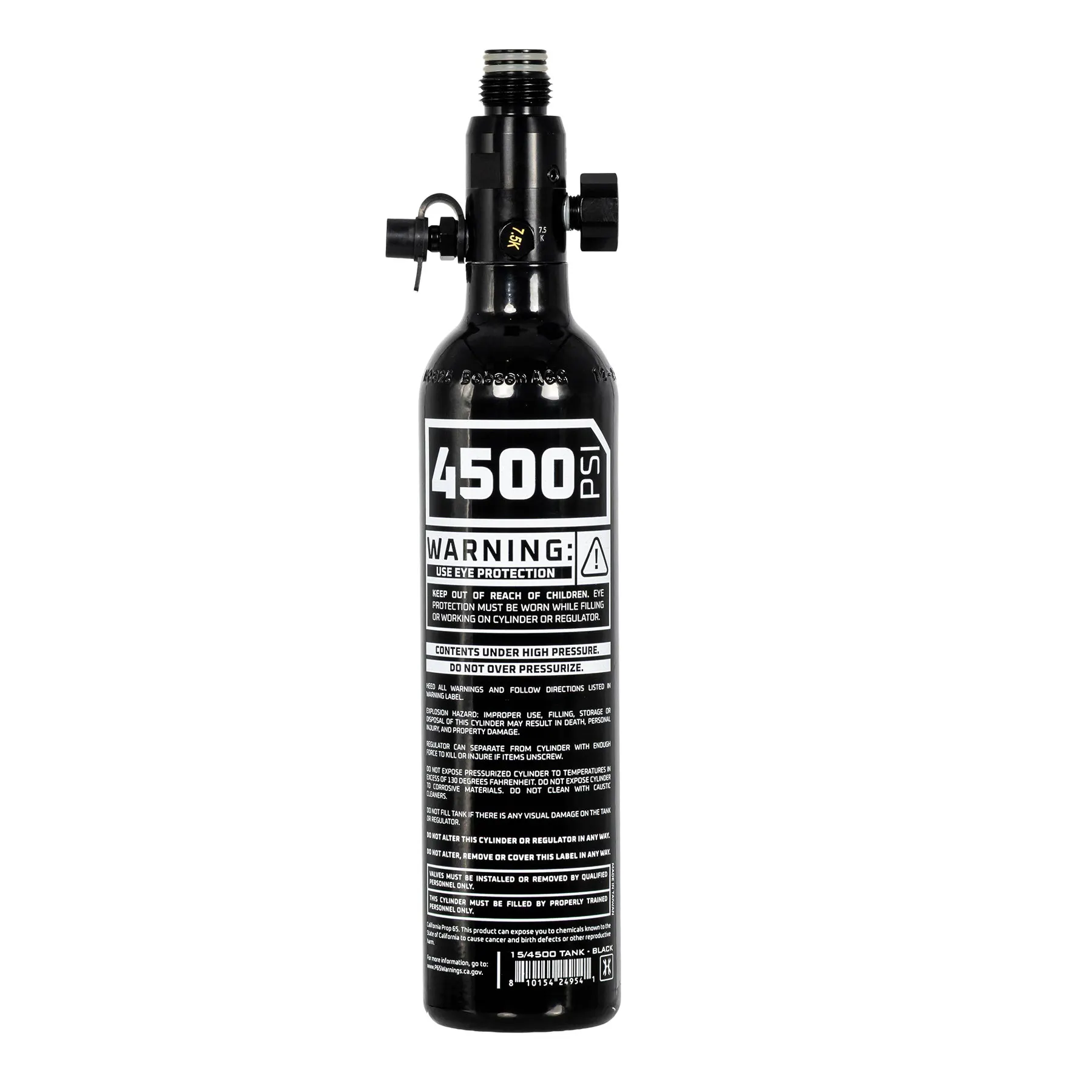HK Army 15ci Aluminium Tank w/ Regulator 4500PSI, Black