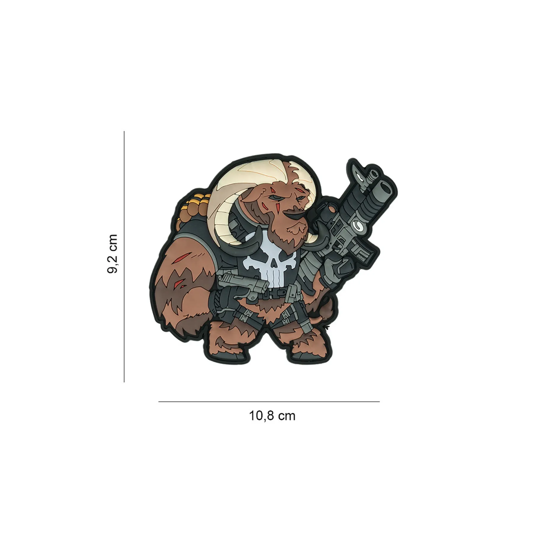 TF-2215 3D PVC Patch Punish Ox Nr.10