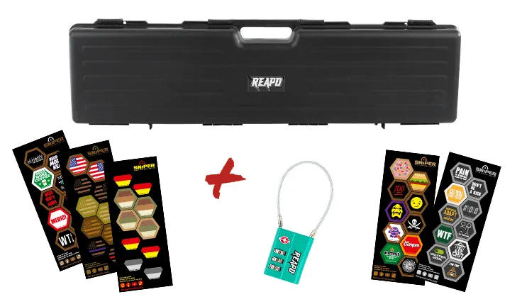 Kofferset Reapo Waffenkoffer 95cm Wavefoam