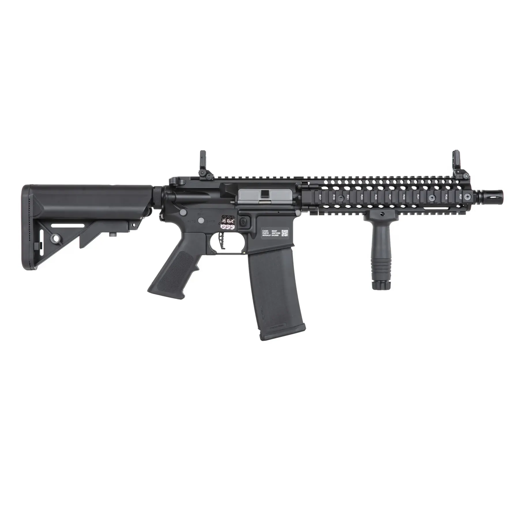 Specna Arms SA-P19 Prime Daniel Defense MK18 w/ Aster ETU (S)AEG, Black Specna Arms SA-P19 Prime Daniel Defense MK18 w/ Aster ETU (S)AEG, Black