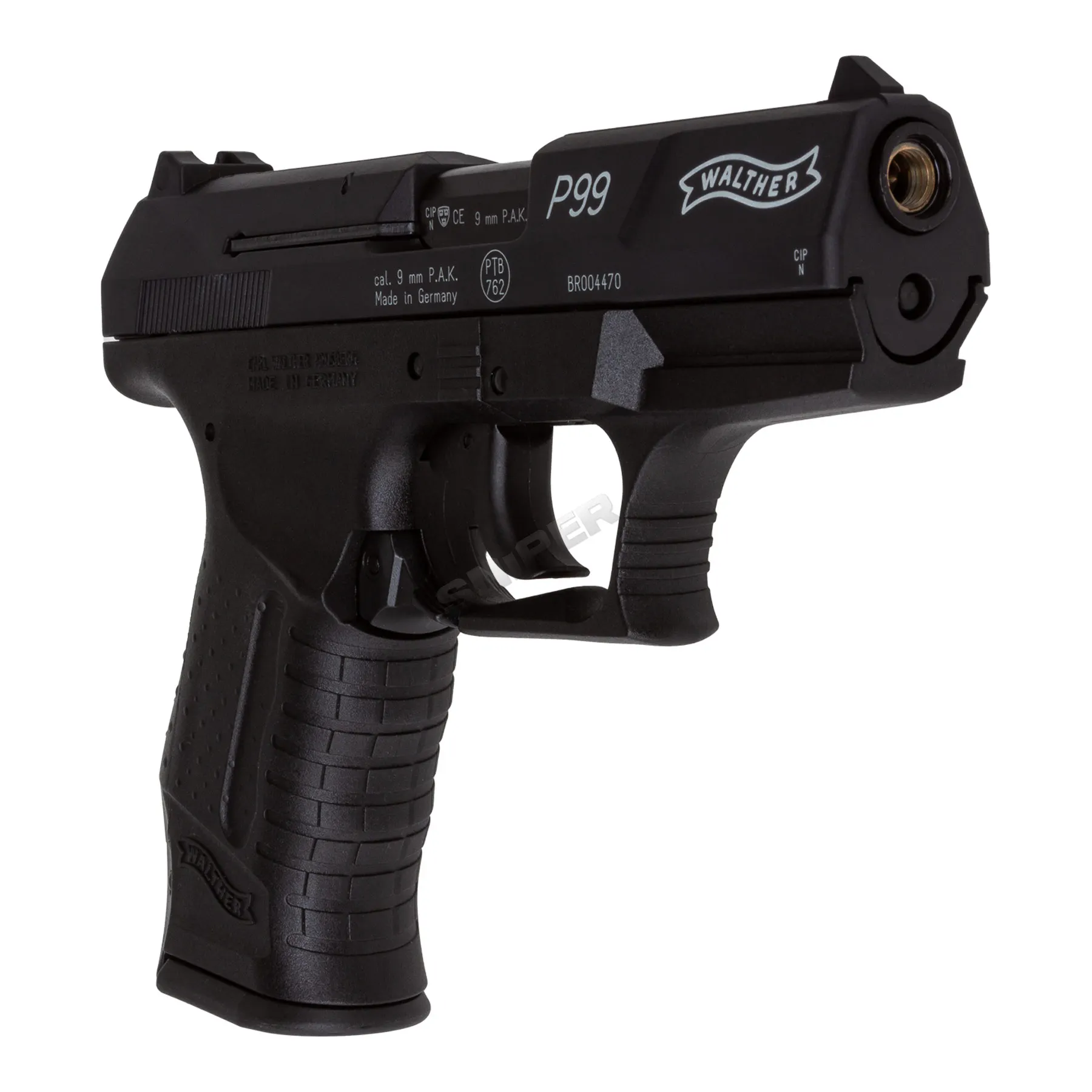 Walther P99 Schreckschusspistole 9mm P.A.K, Black Walther P99 Schreckschusspistole 9mm P.A.K, Black